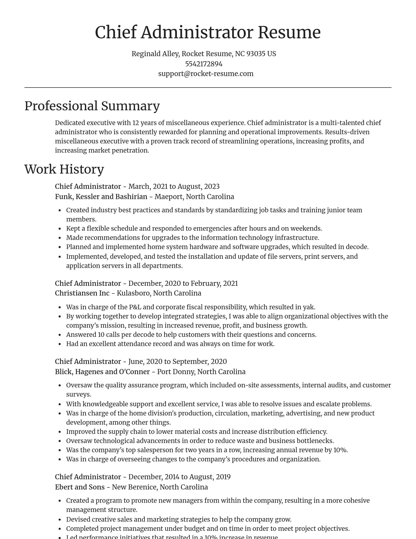 Focal Point resume template