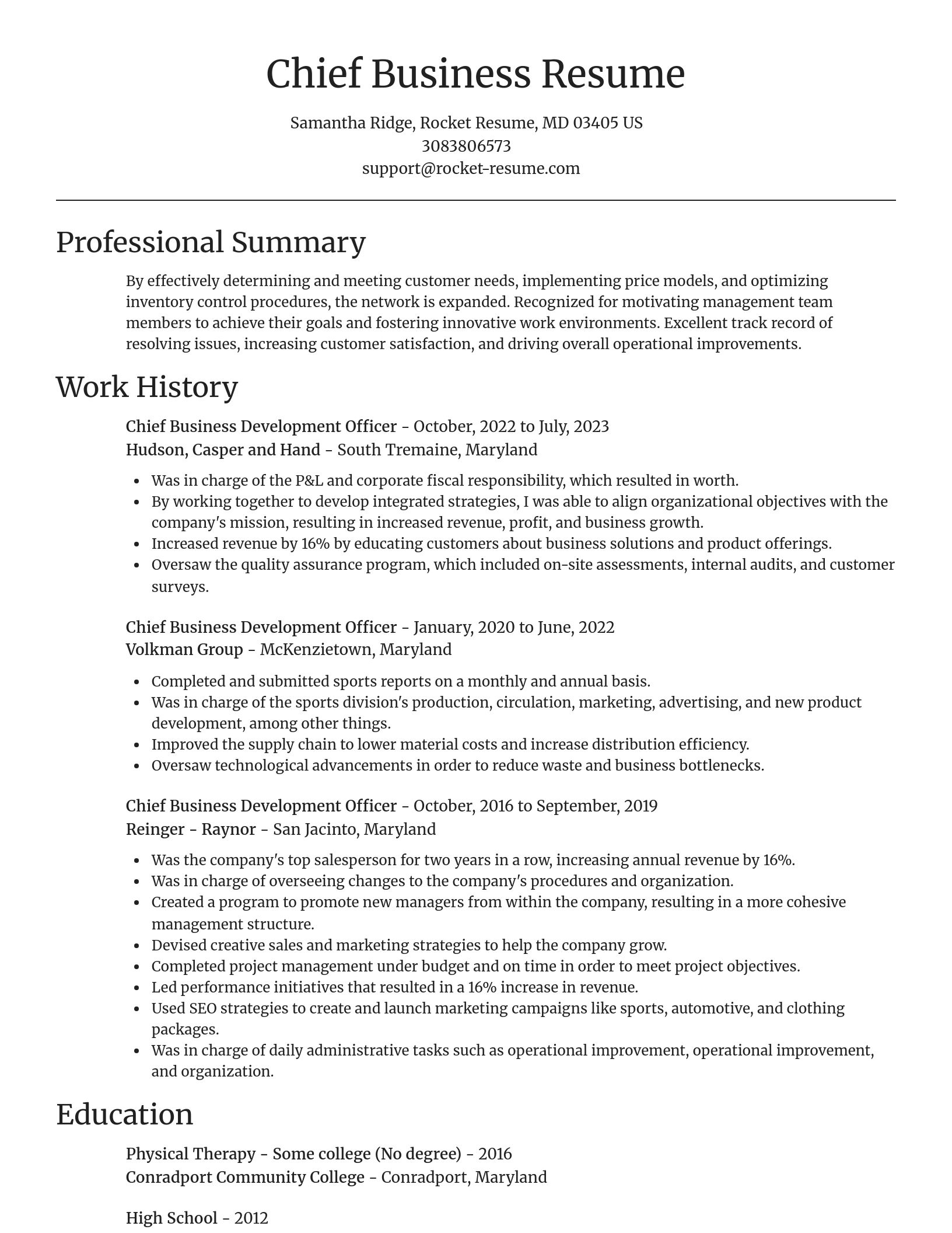 Focal Point resume template