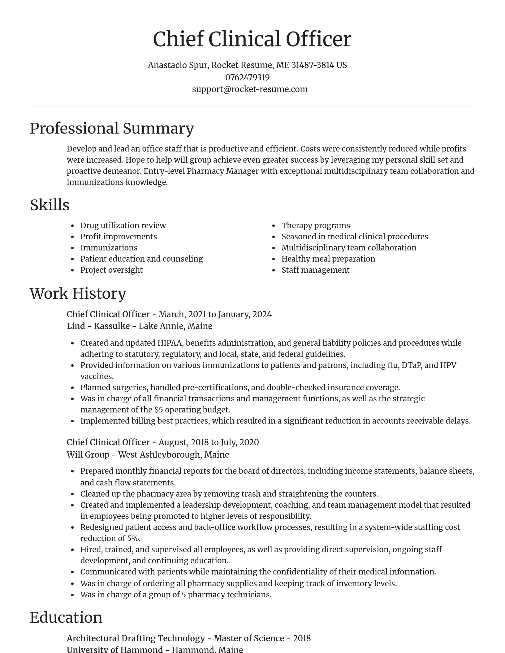 Focal Point resume template