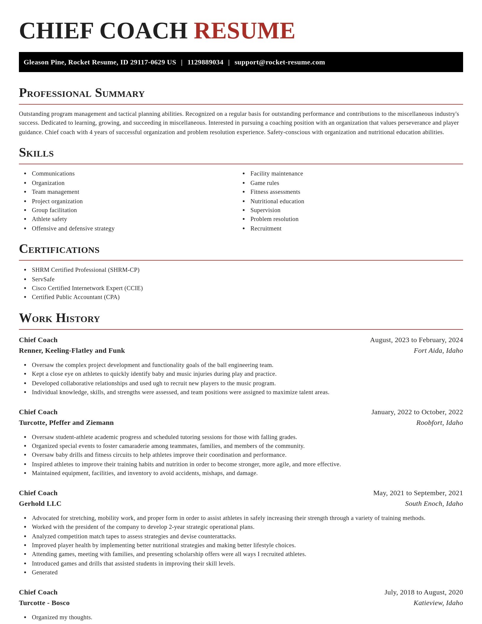 Exquisite resume template