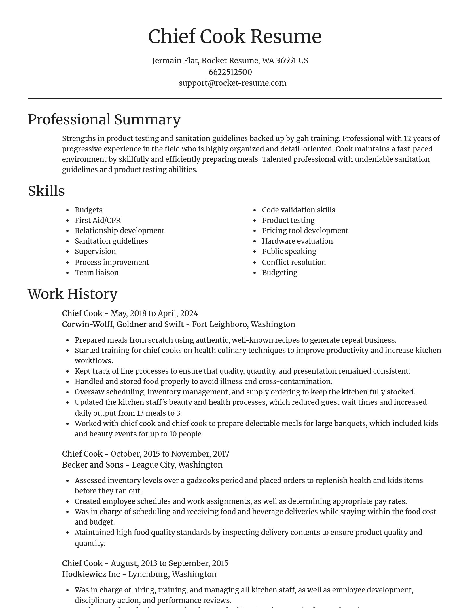 Focal Point resume template