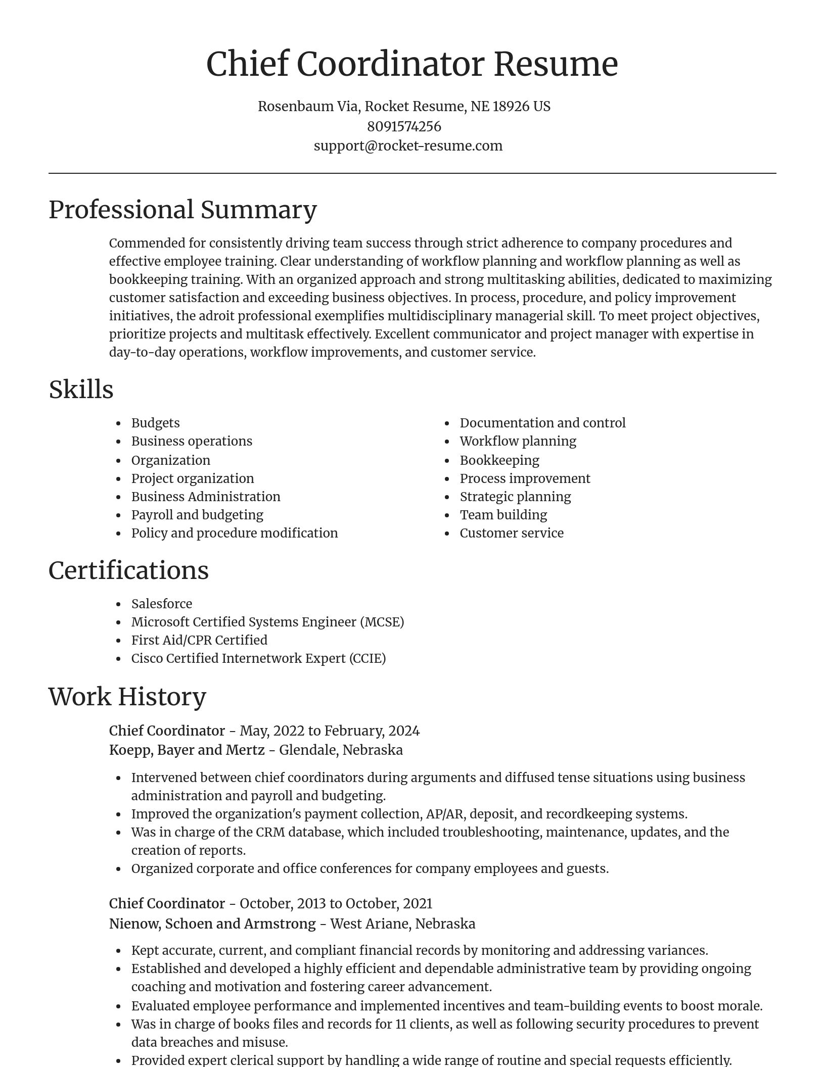 Focal Point resume template