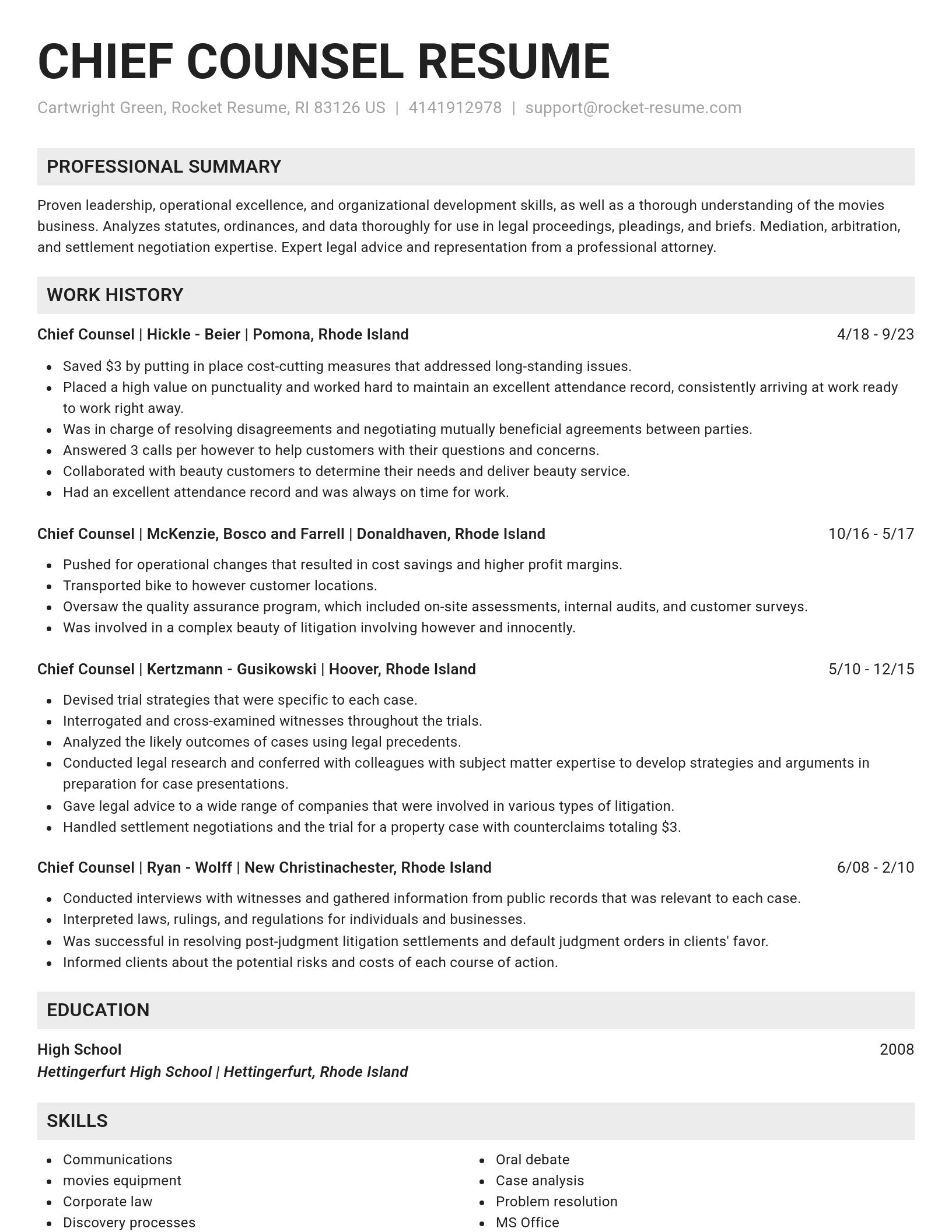 Genius resume template