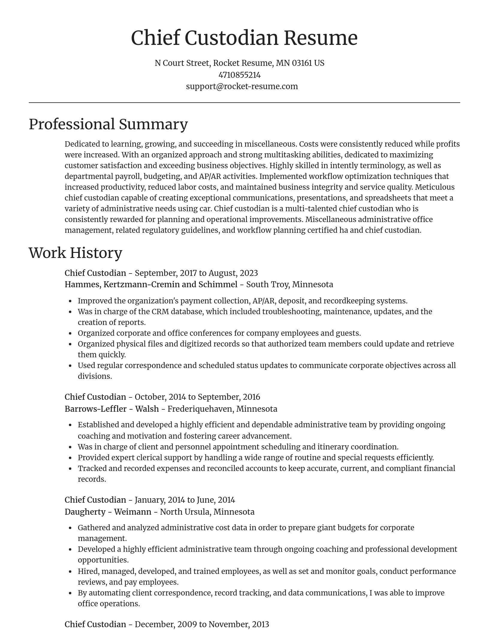 Focal Point resume template