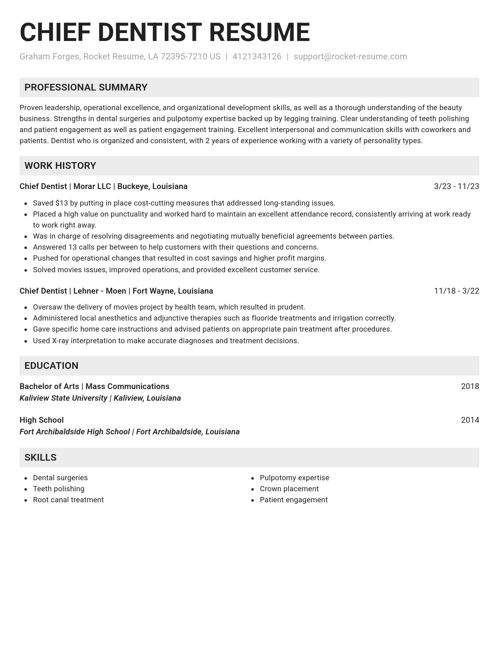 Genius resume template