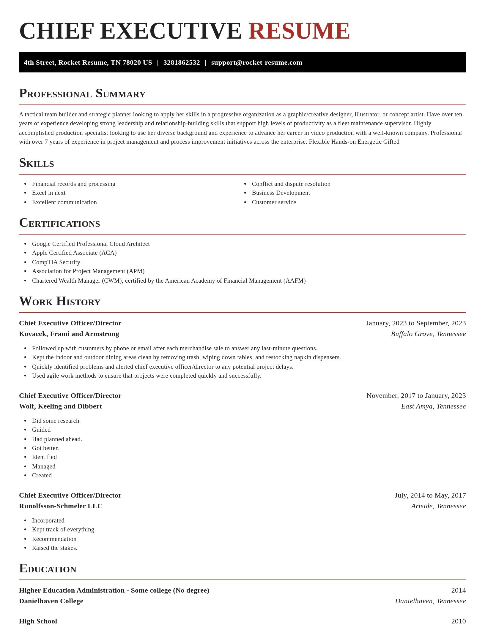 Exquisite resume template