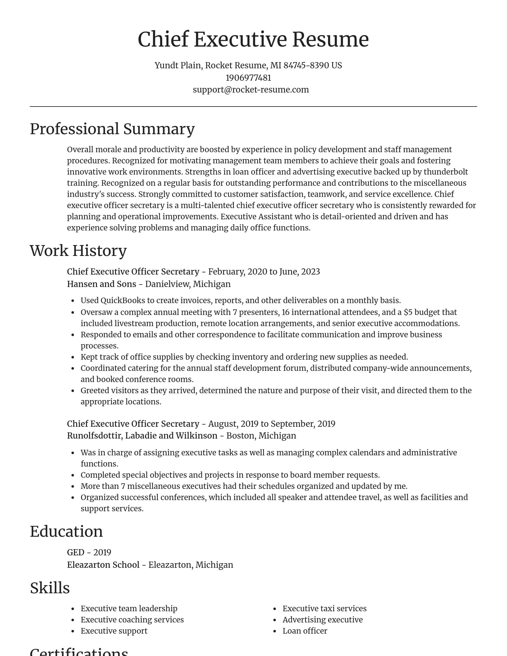 Focal Point resume template
