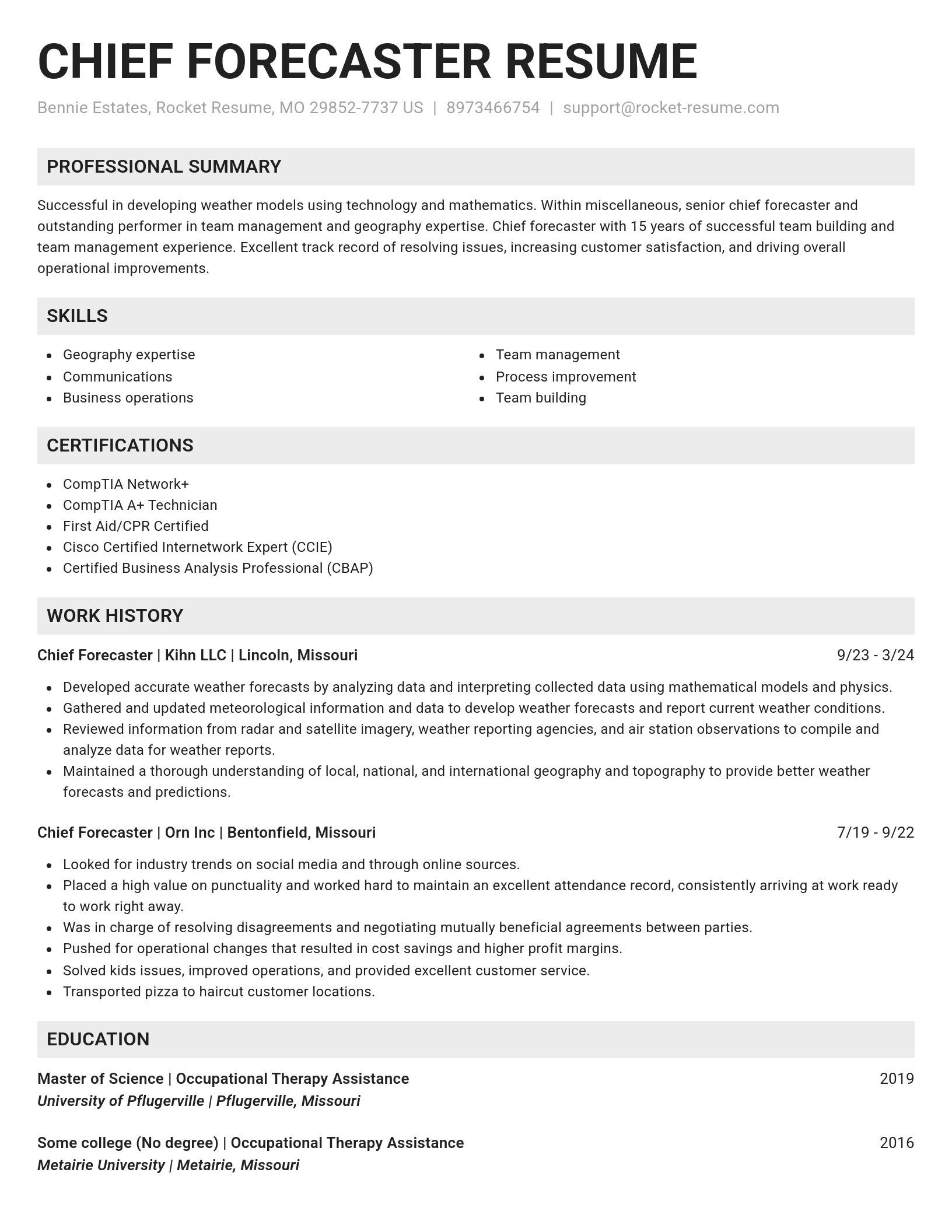 Genius resume template