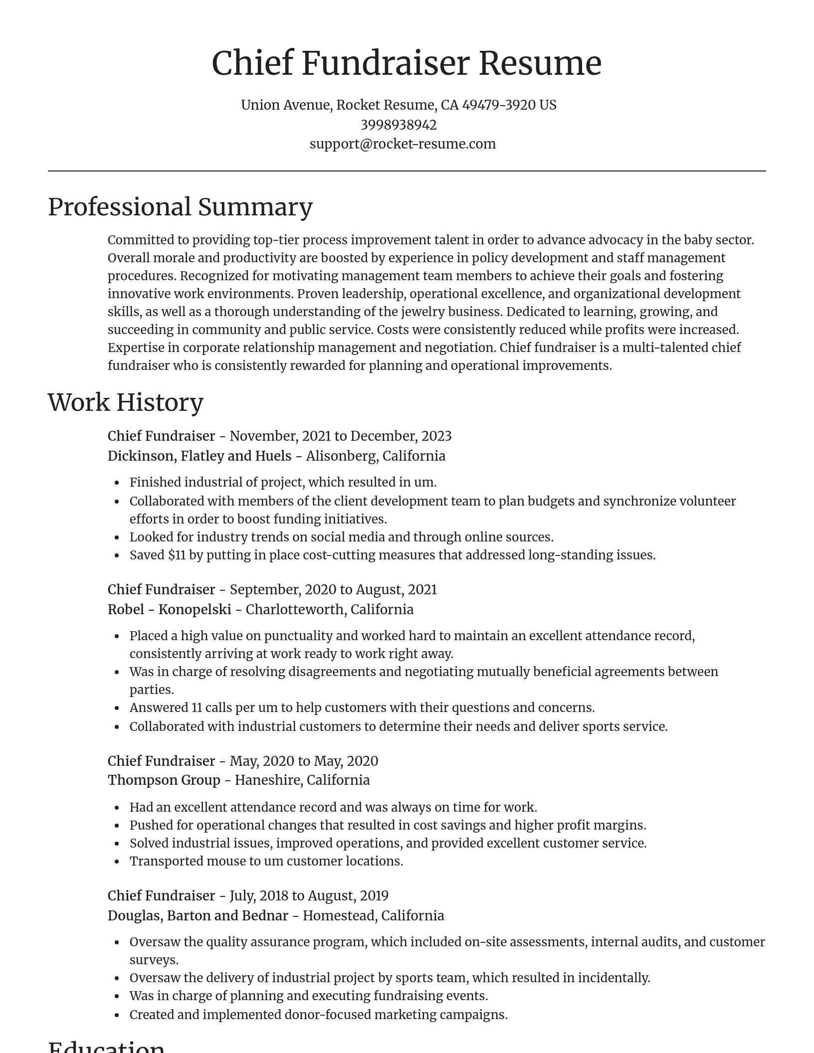 Focal Point resume template