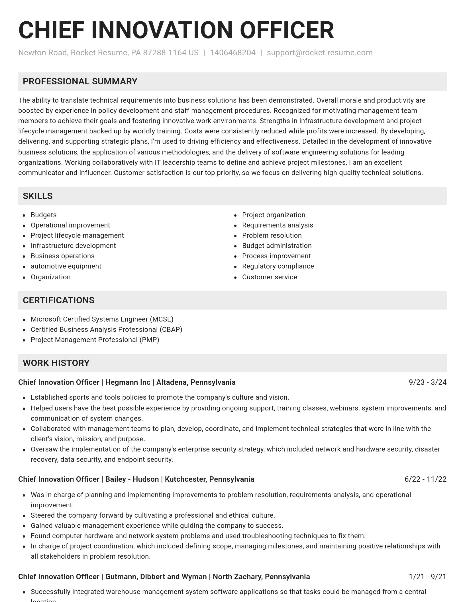 Genius resume template