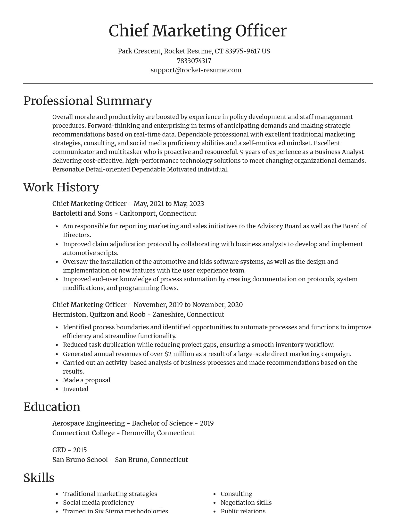 Focal Point resume template