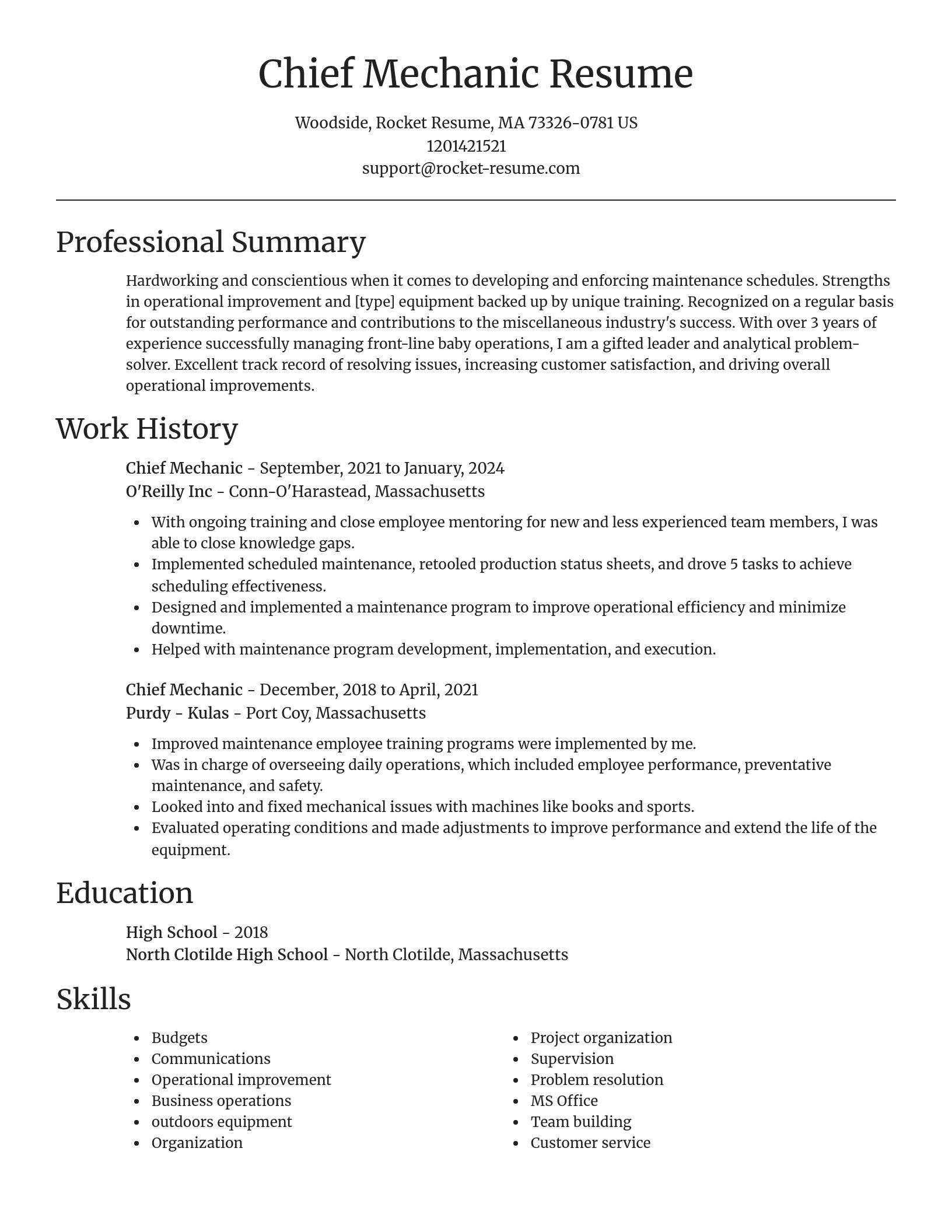 Focal Point resume template
