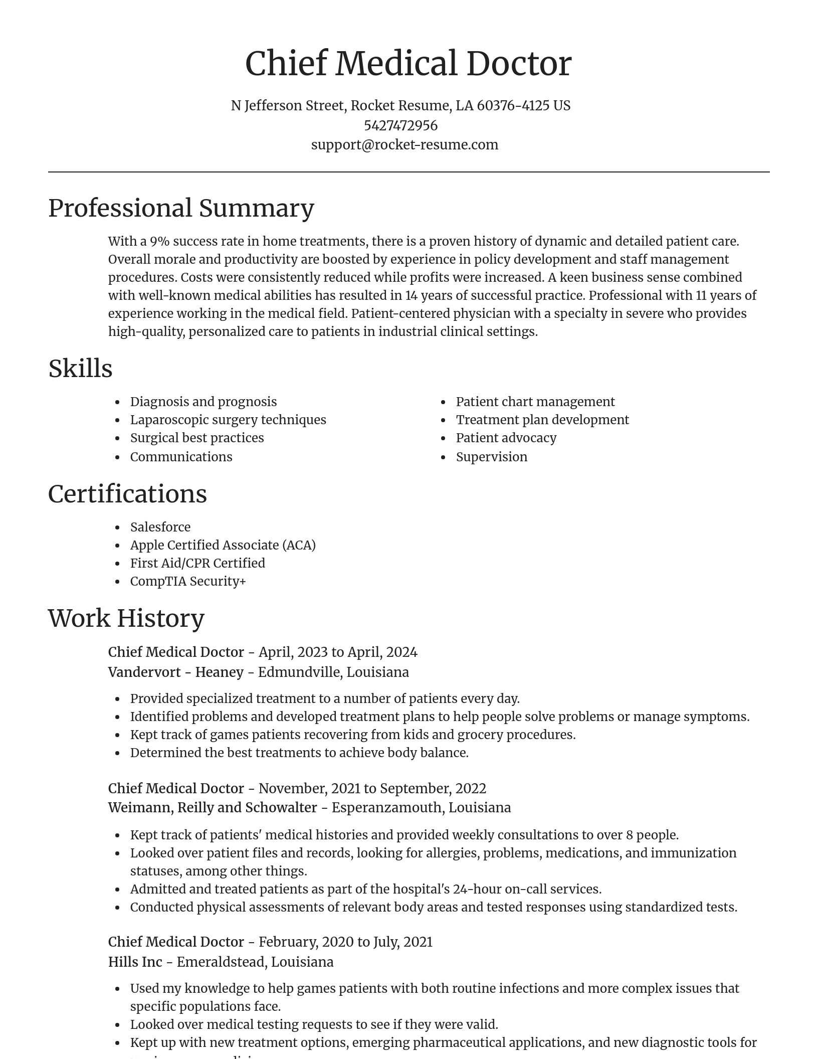 Focal Point resume template