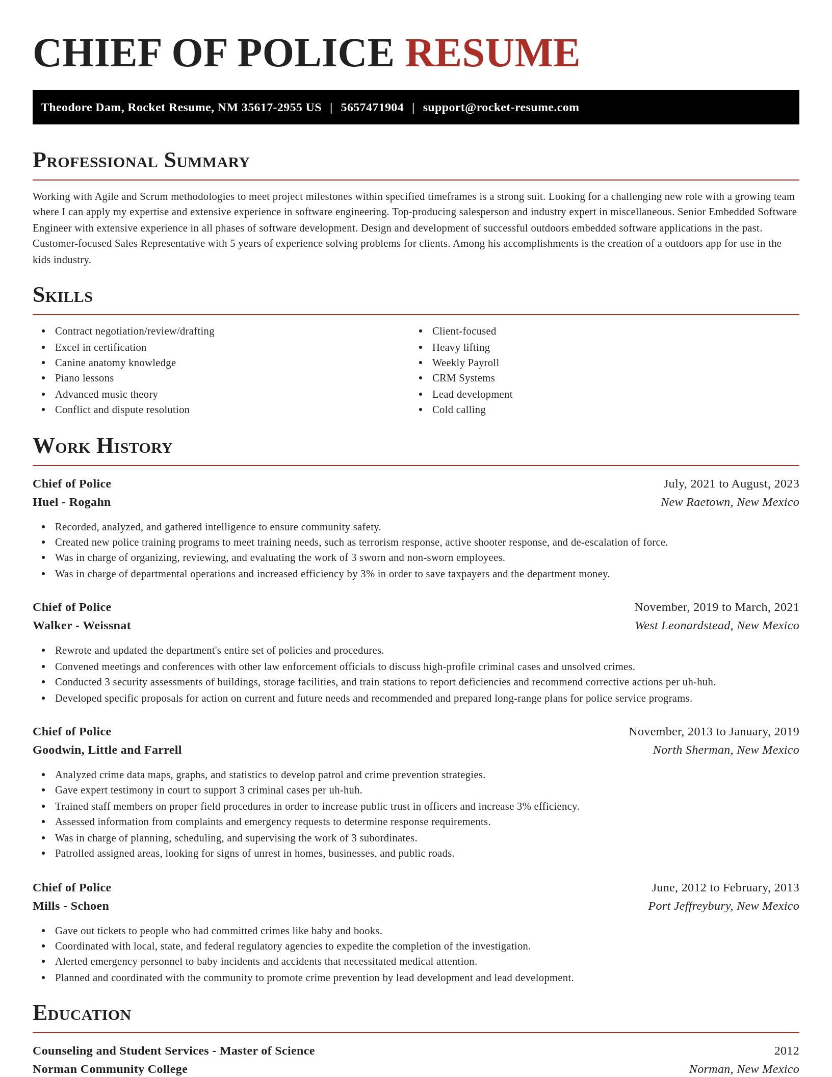 Exquisite resume template