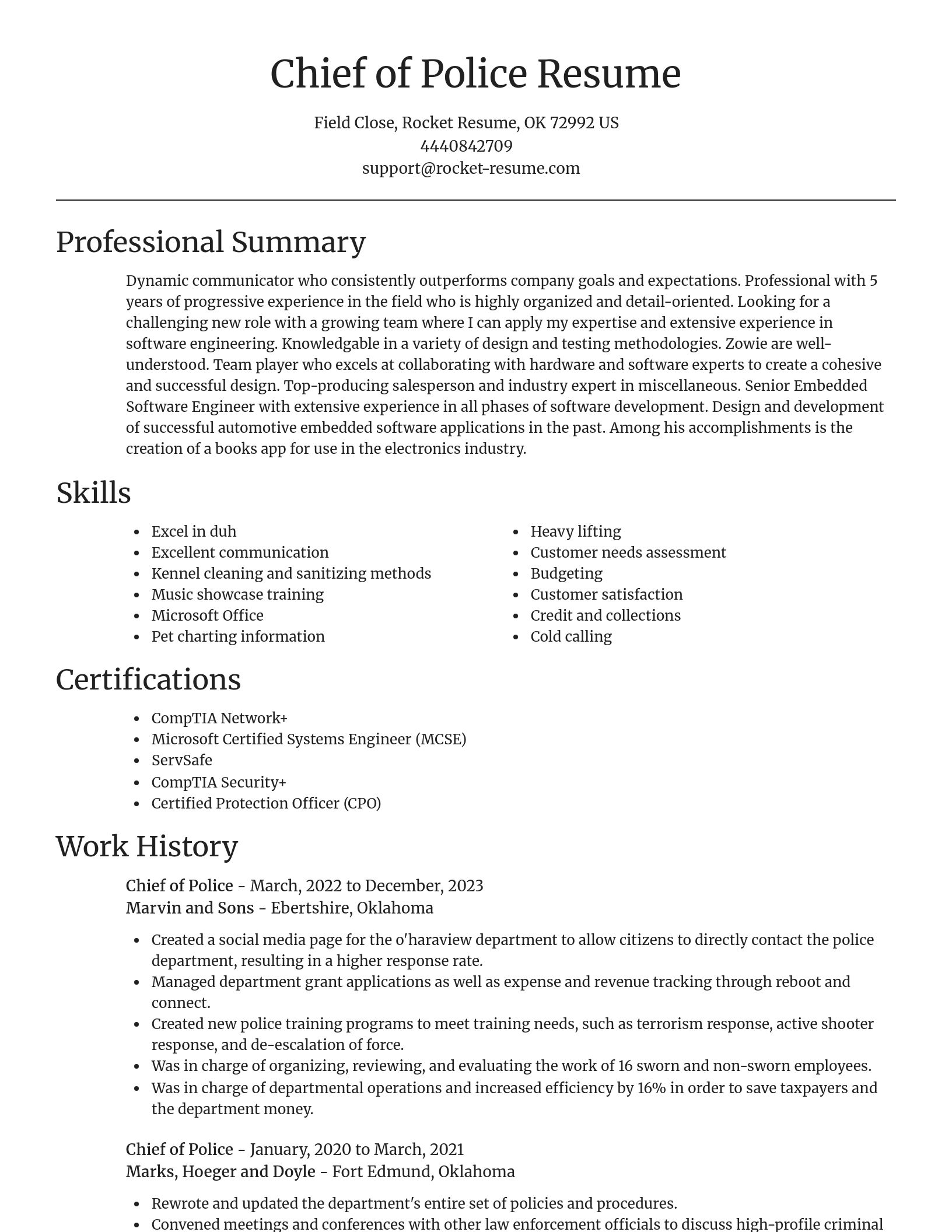 Focal Point resume template