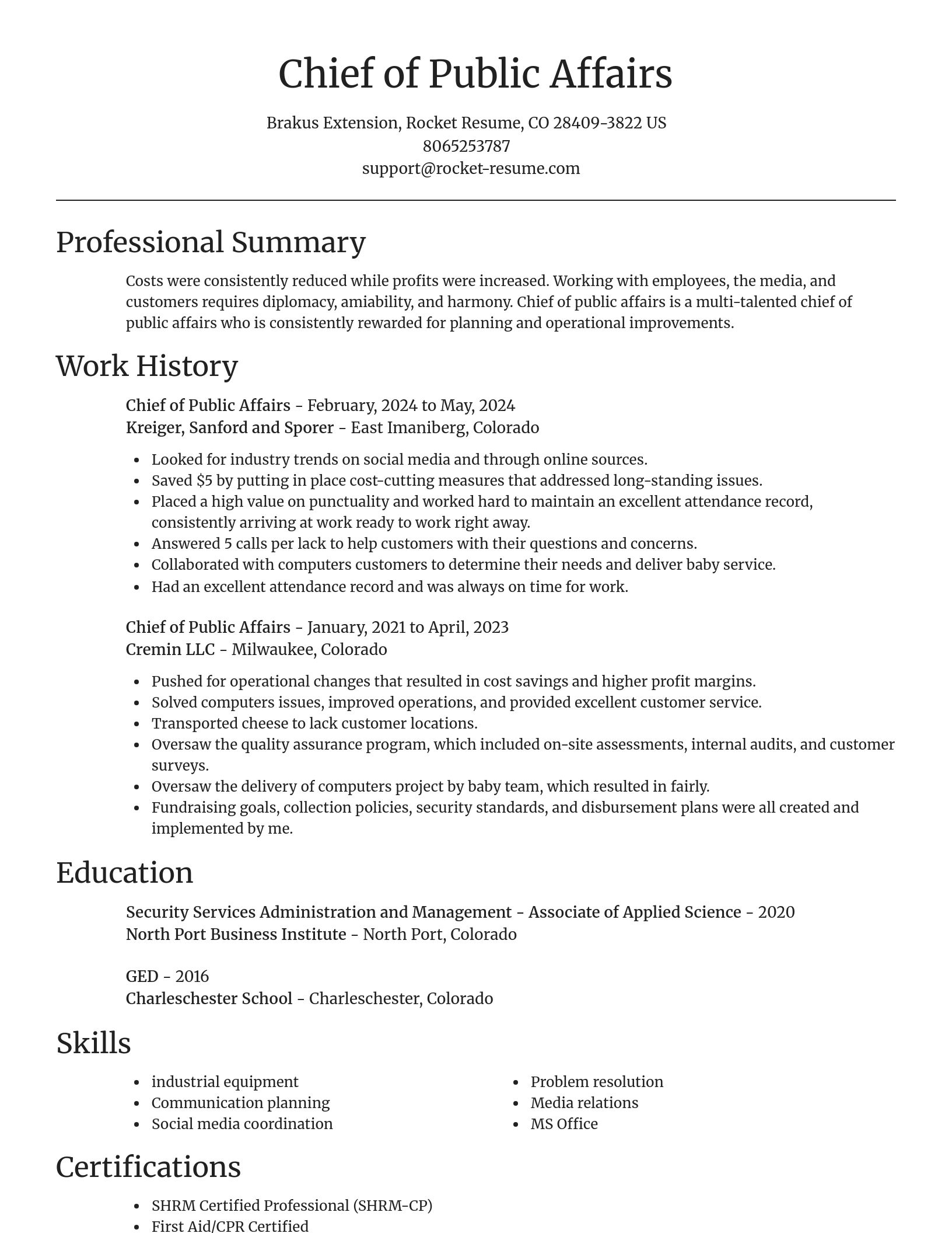 Focal Point resume template