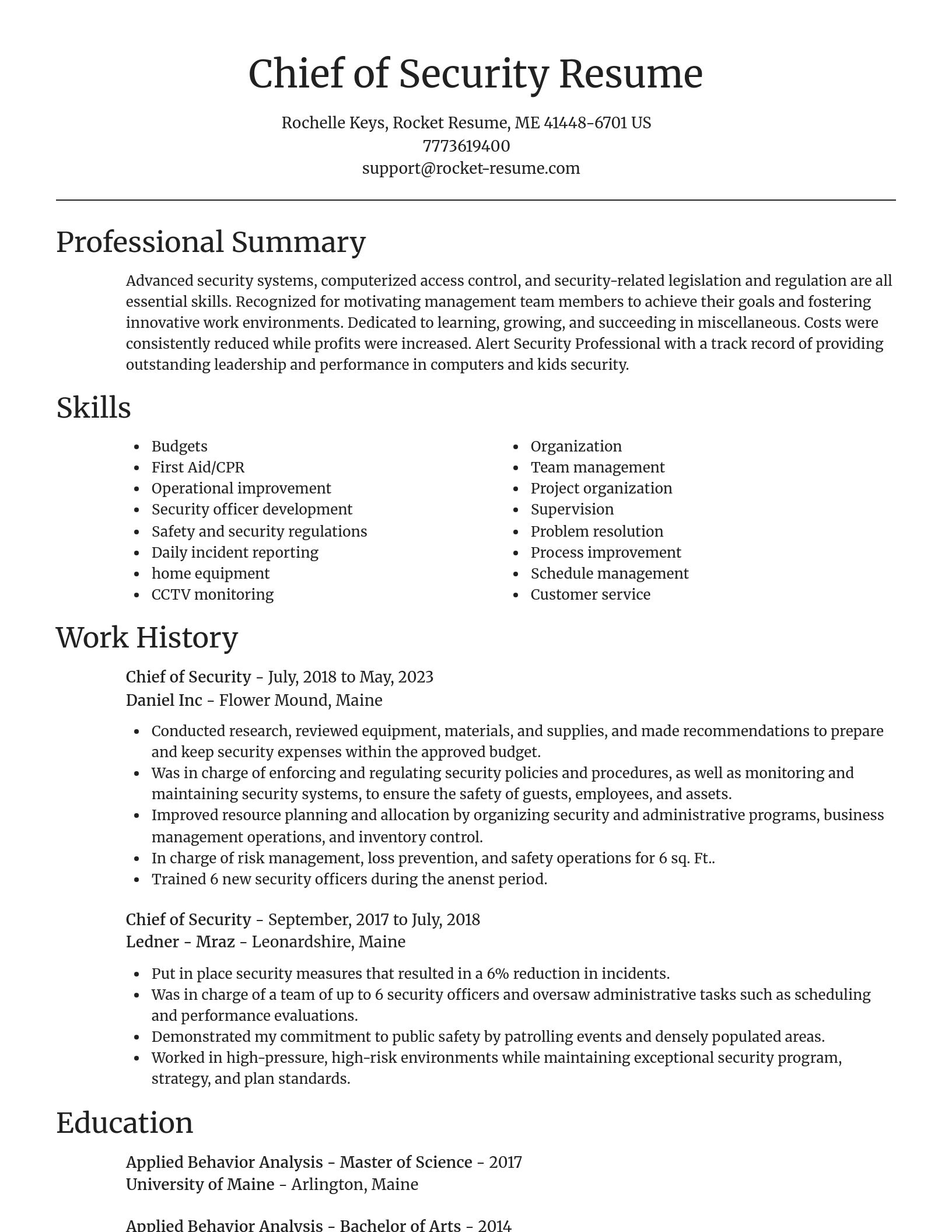 Focal Point resume template