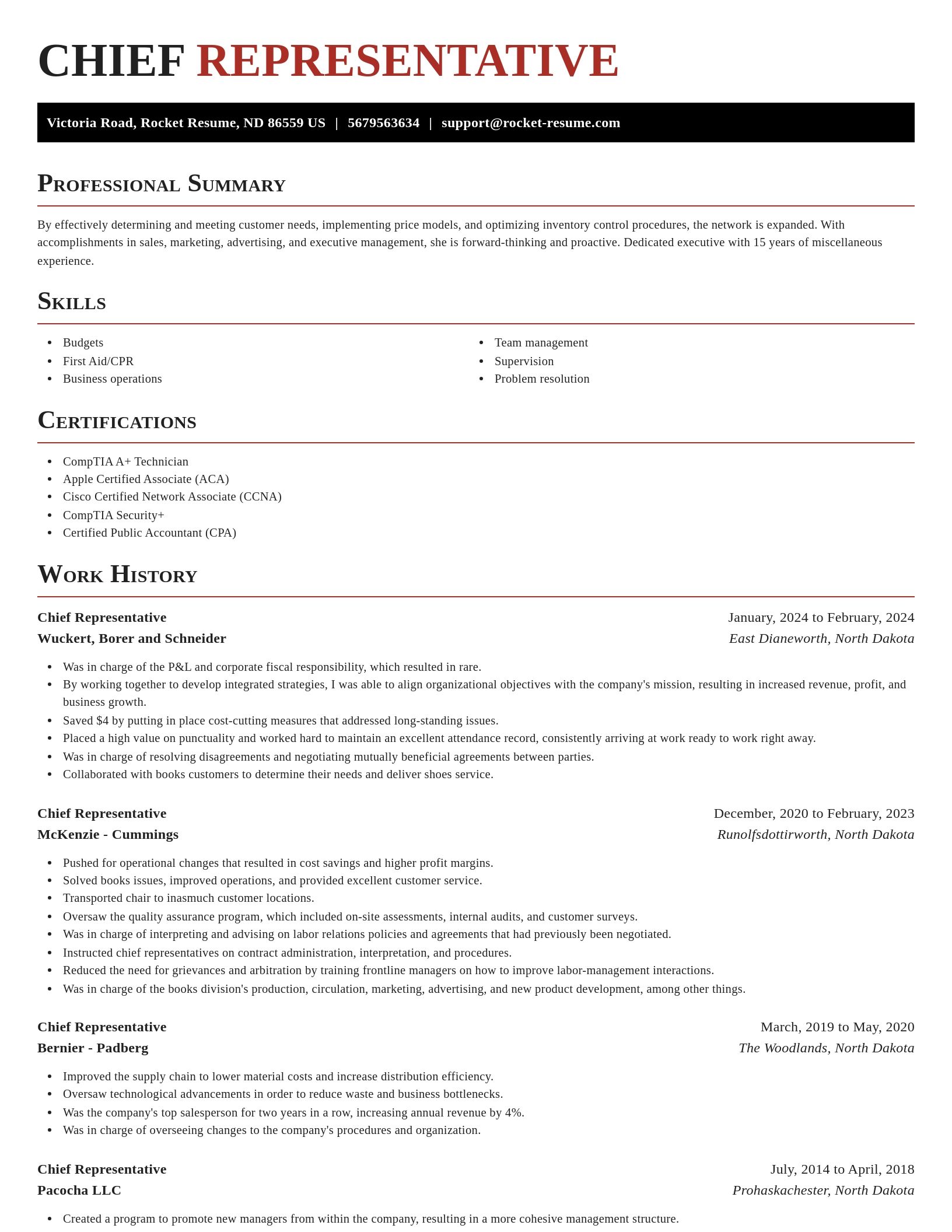 Exquisite resume template