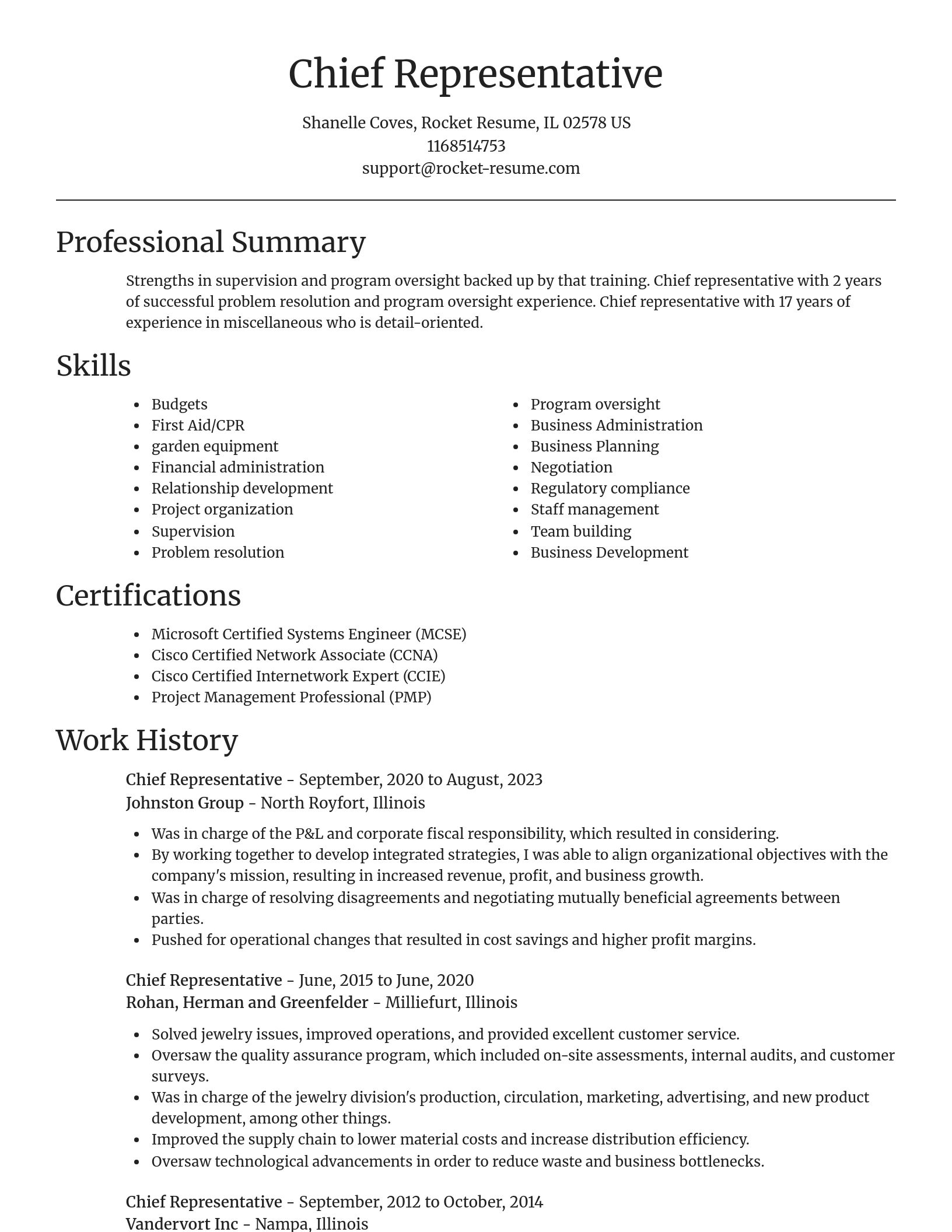 Focal Point resume template