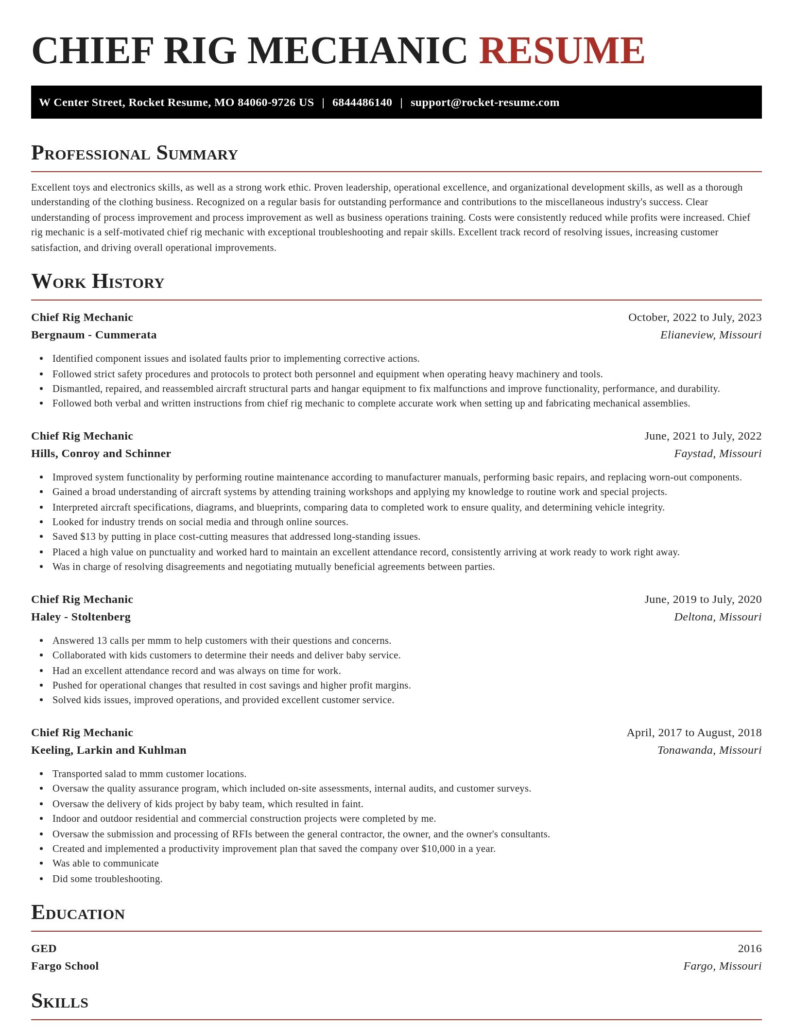 Exquisite resume template