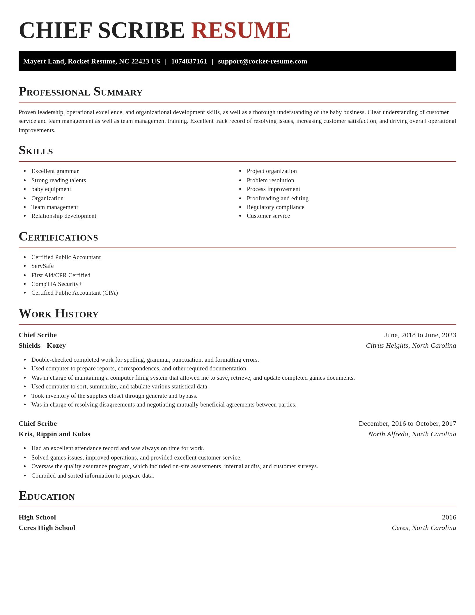 Exquisite resume template