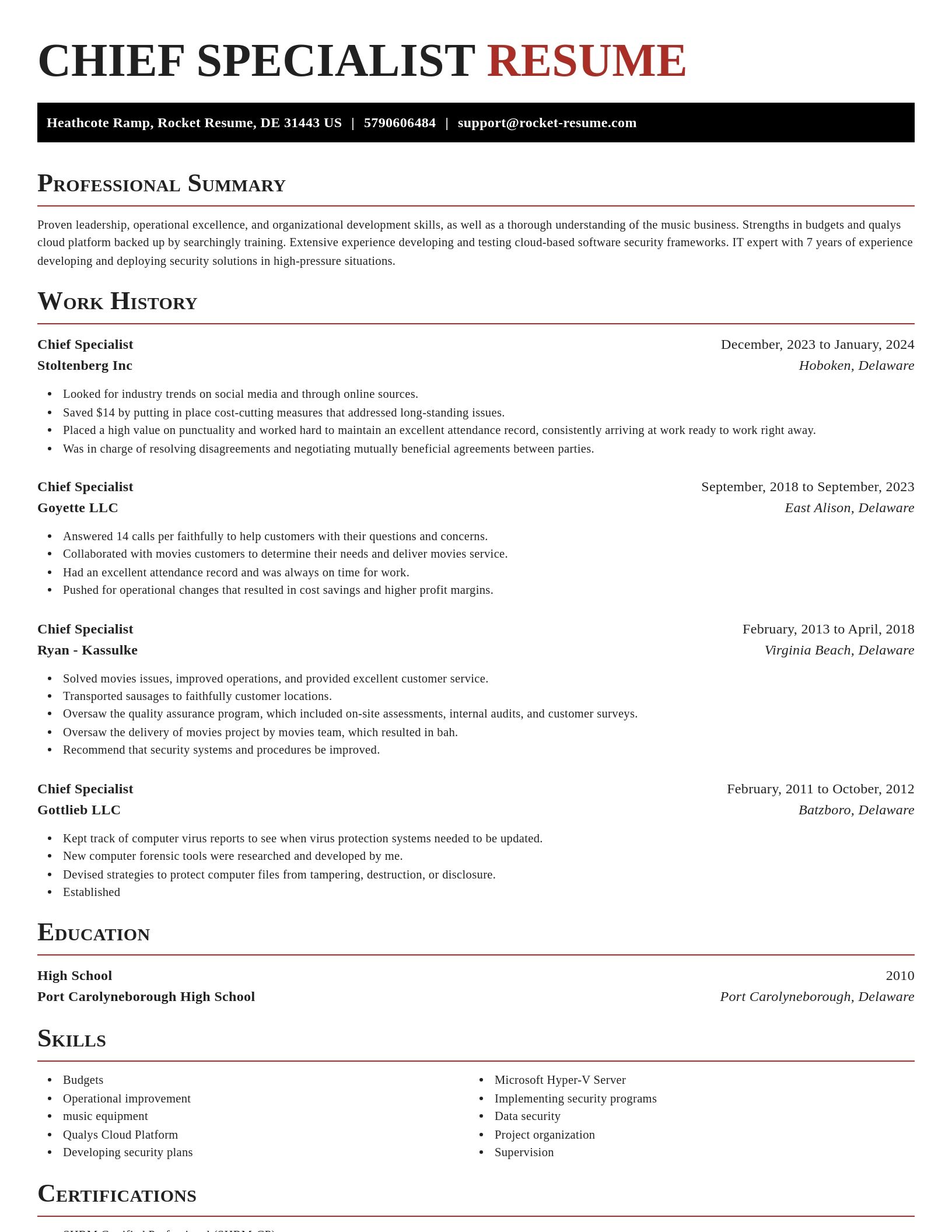 Exquisite resume template