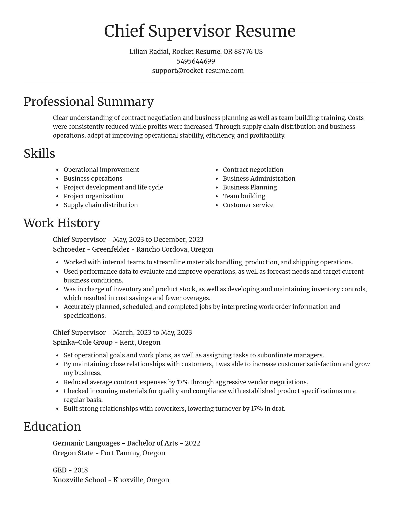 Focal Point resume template