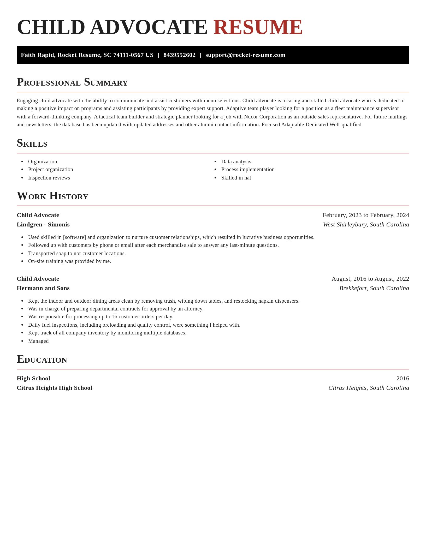 Exquisite resume template