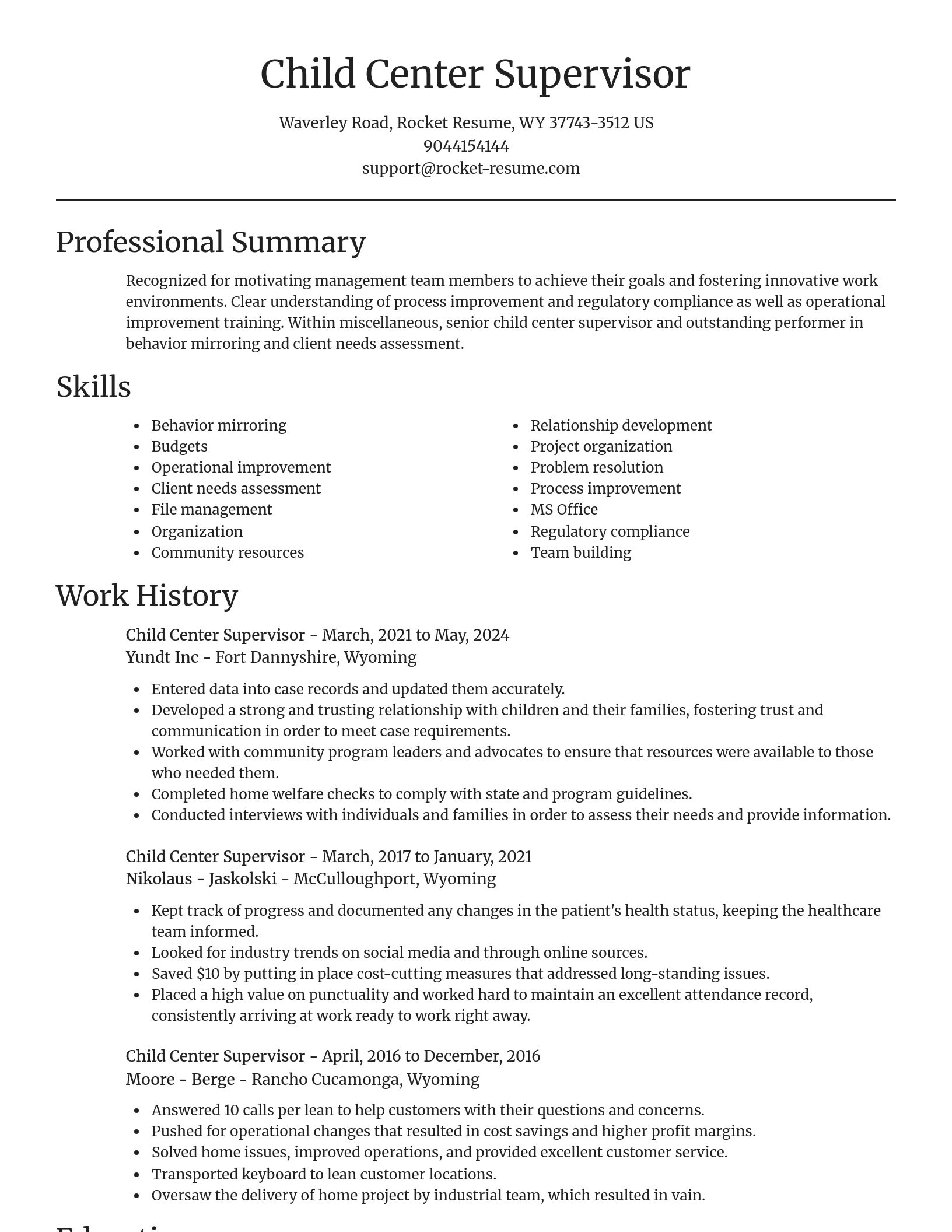 Focal Point resume template