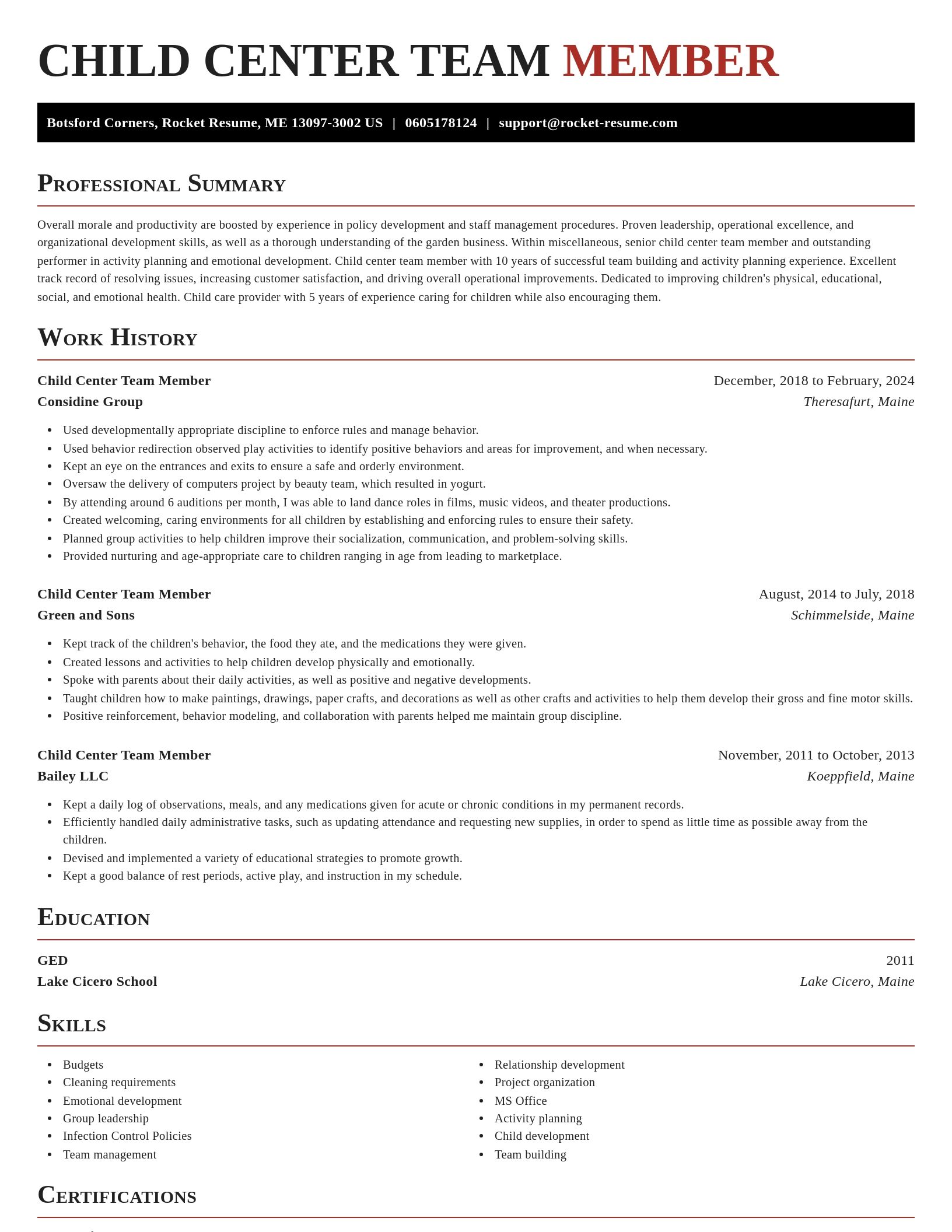 Exquisite resume template