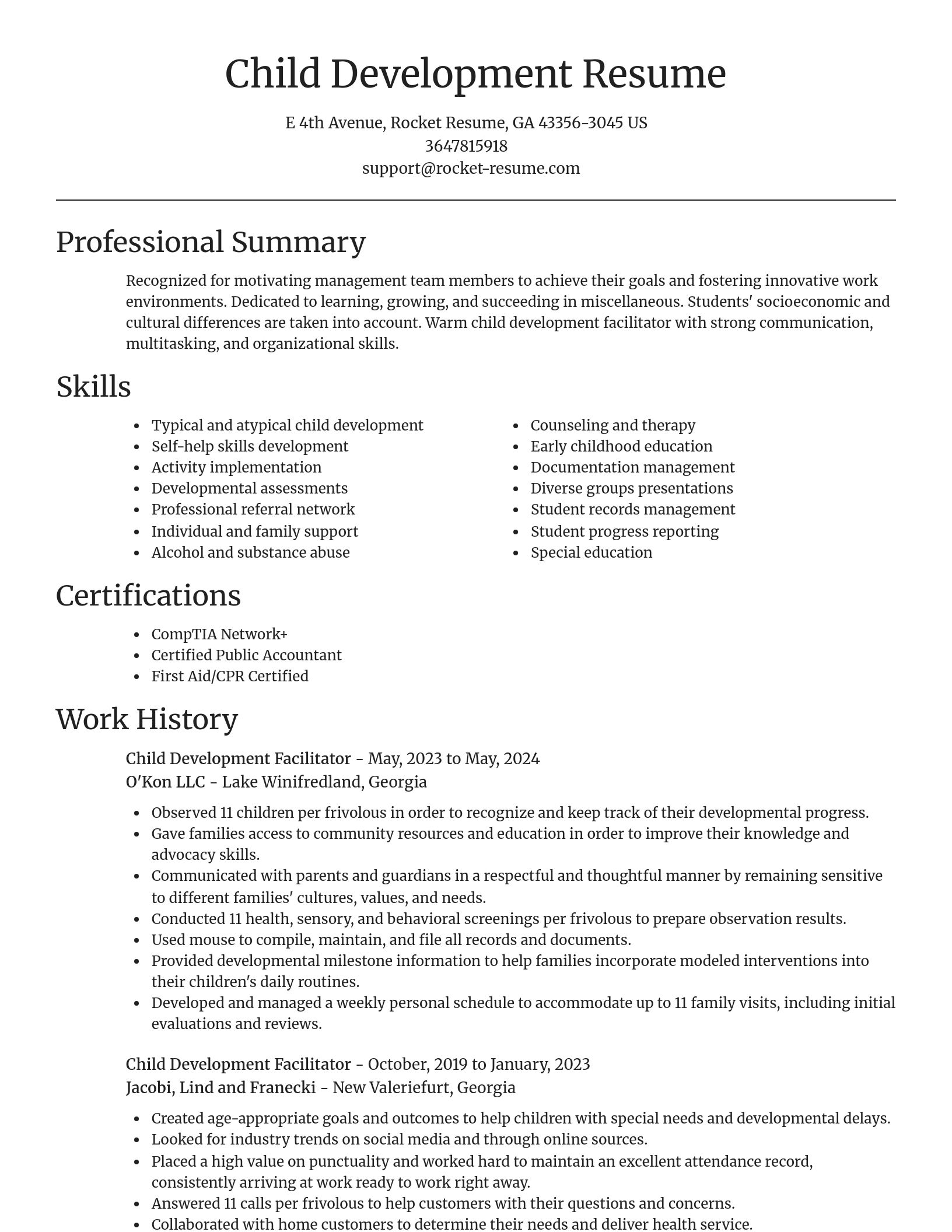 Focal Point resume template