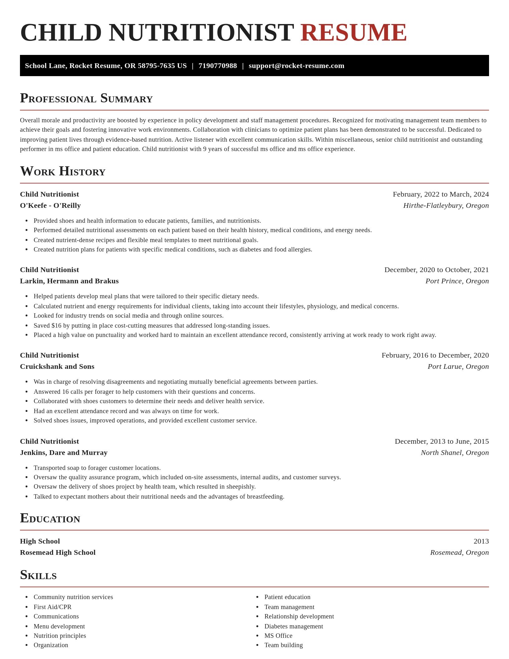 Exquisite resume template