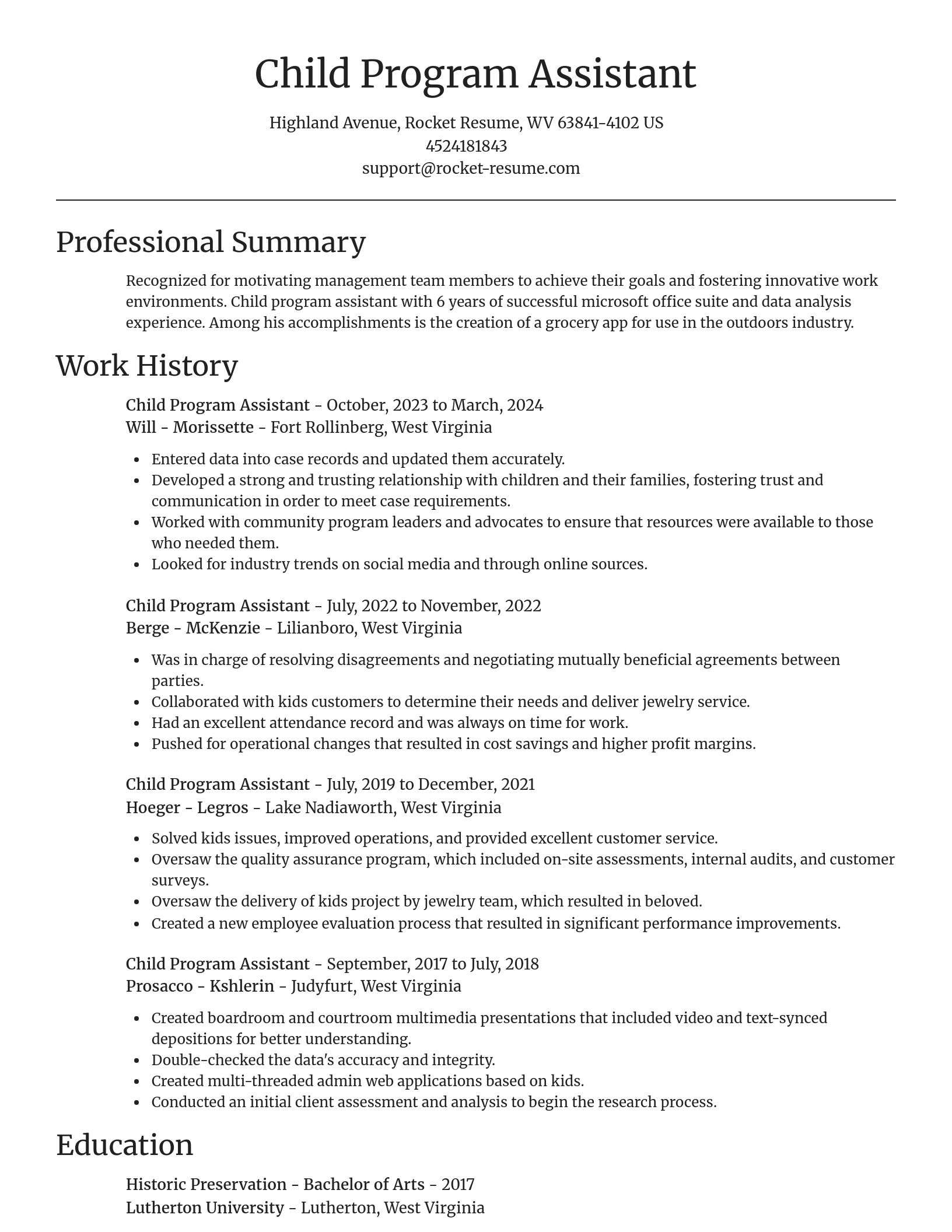 Focal Point resume template
