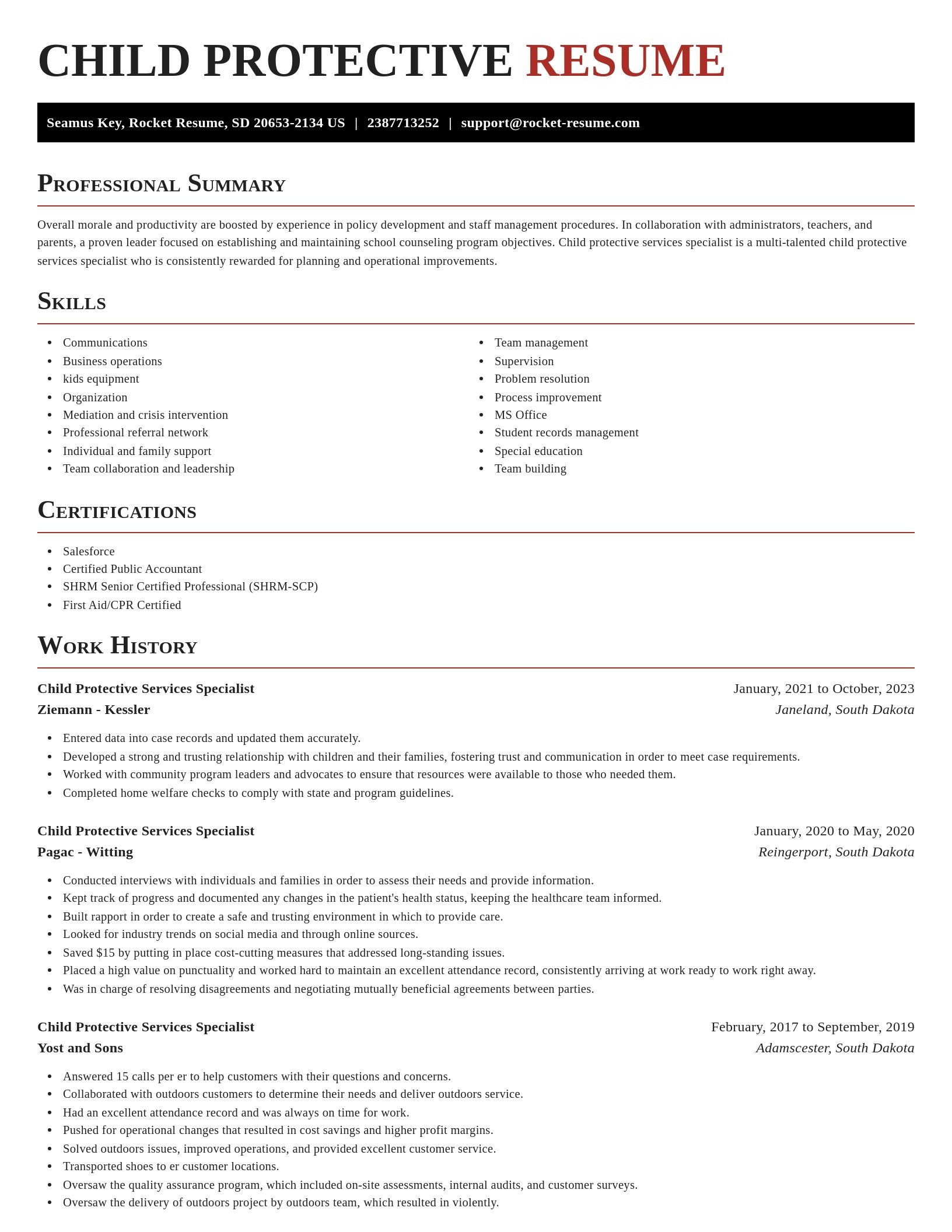Exquisite resume template