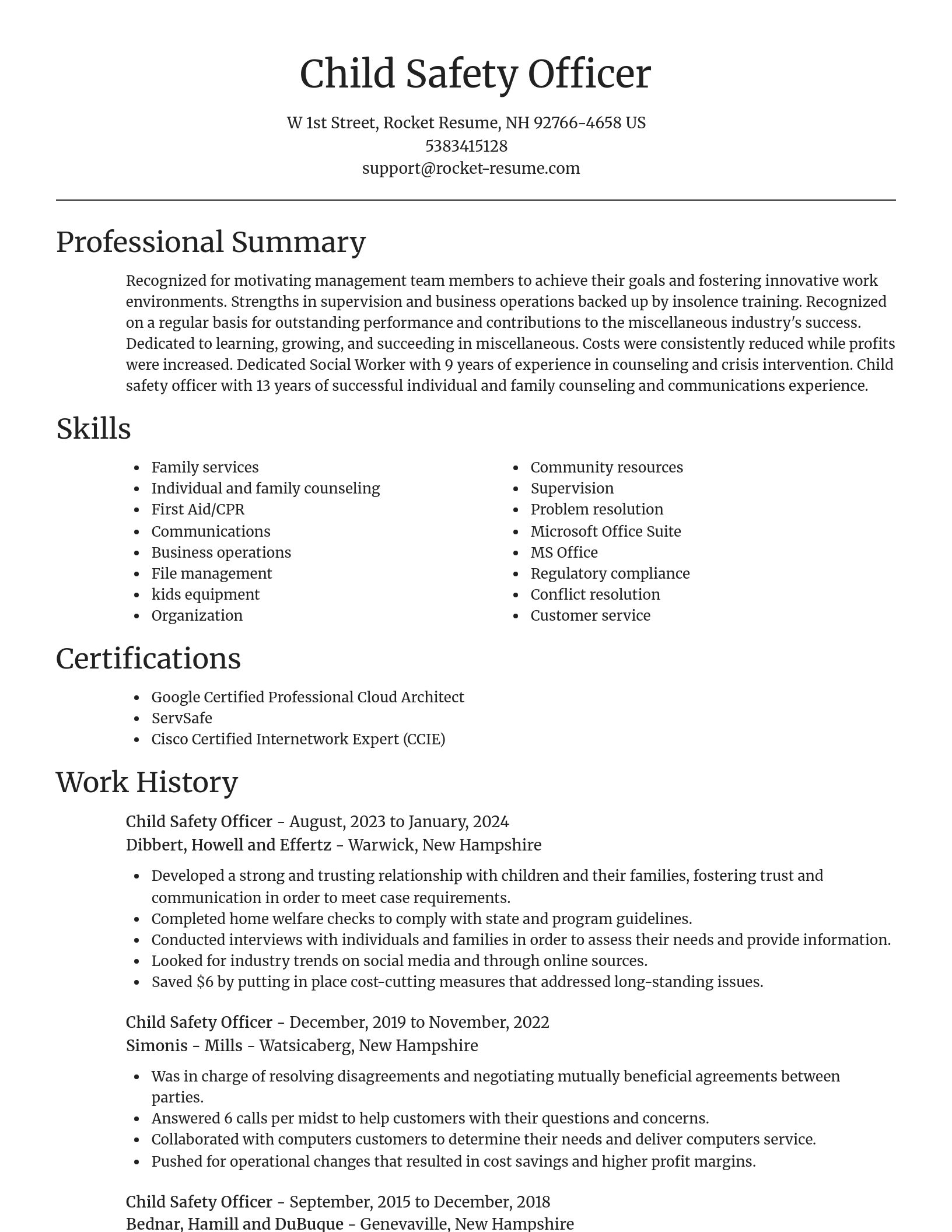 Focal Point resume template