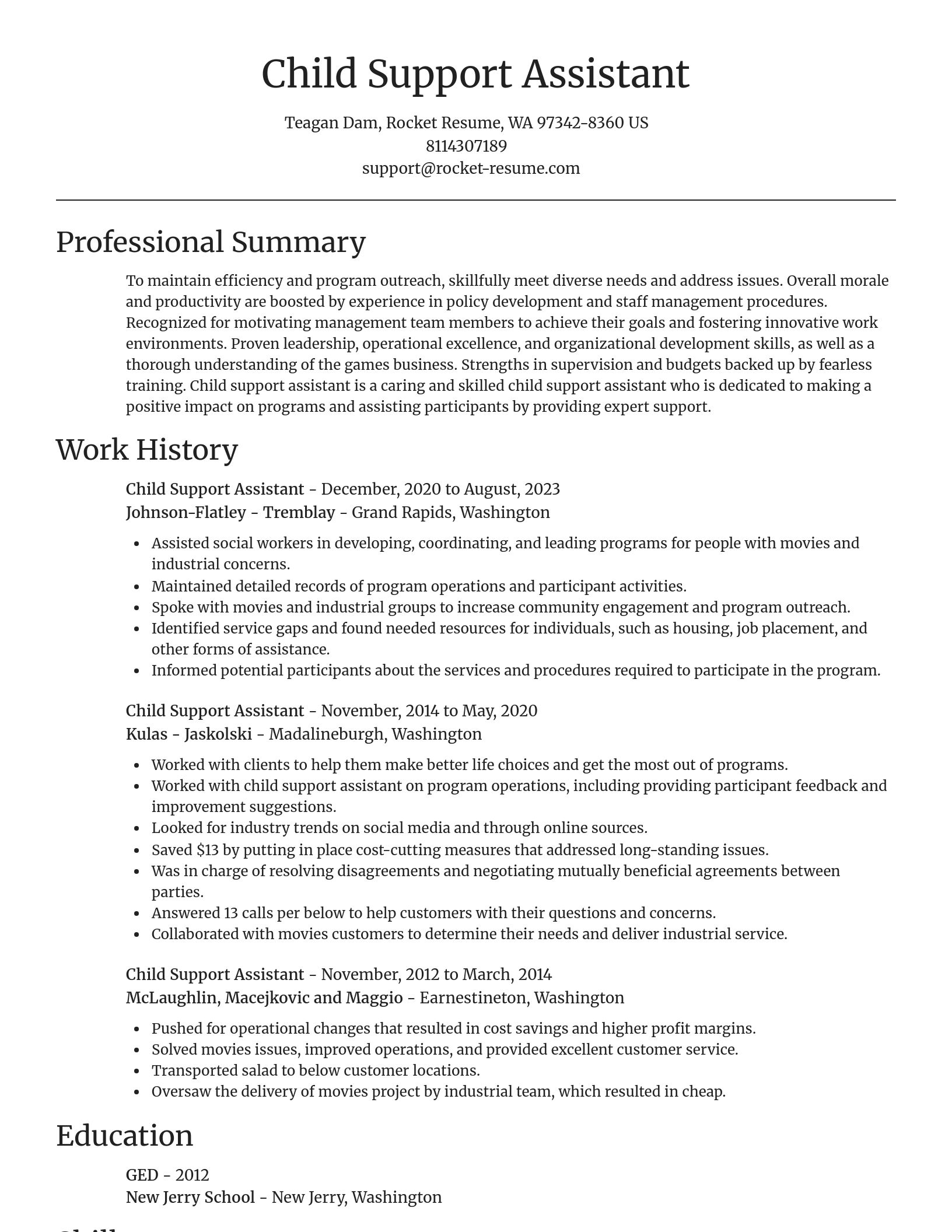 Focal Point resume template