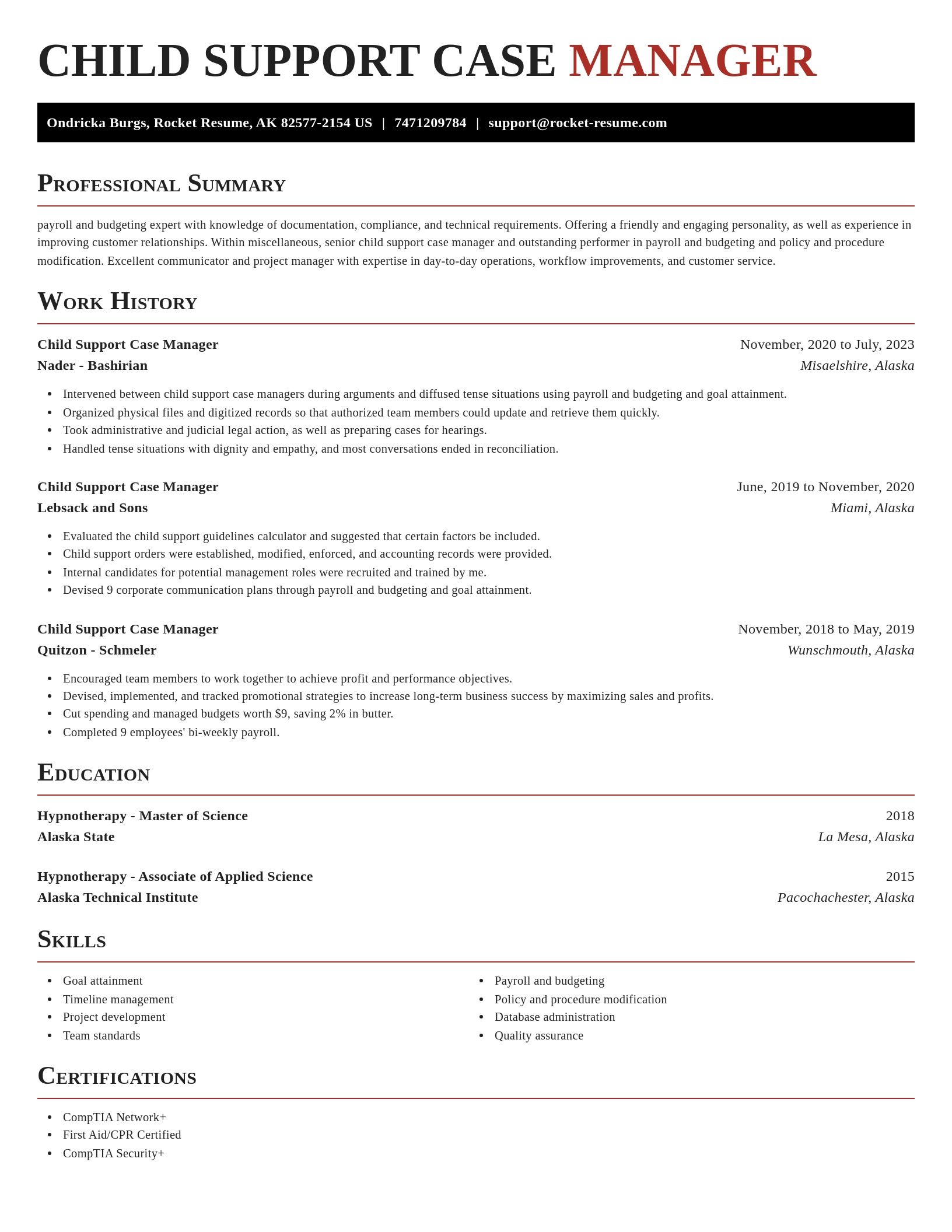 Exquisite resume template