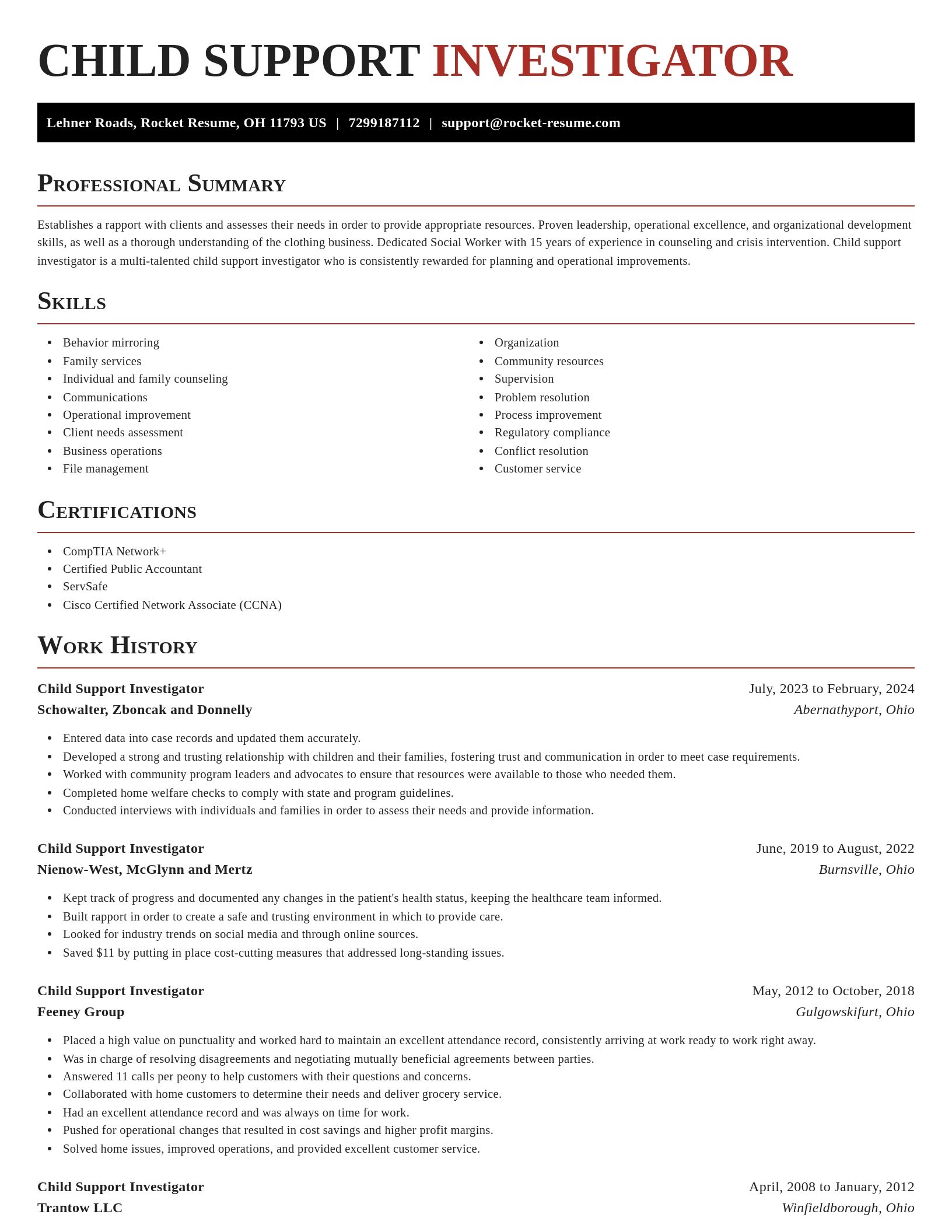 Exquisite resume template