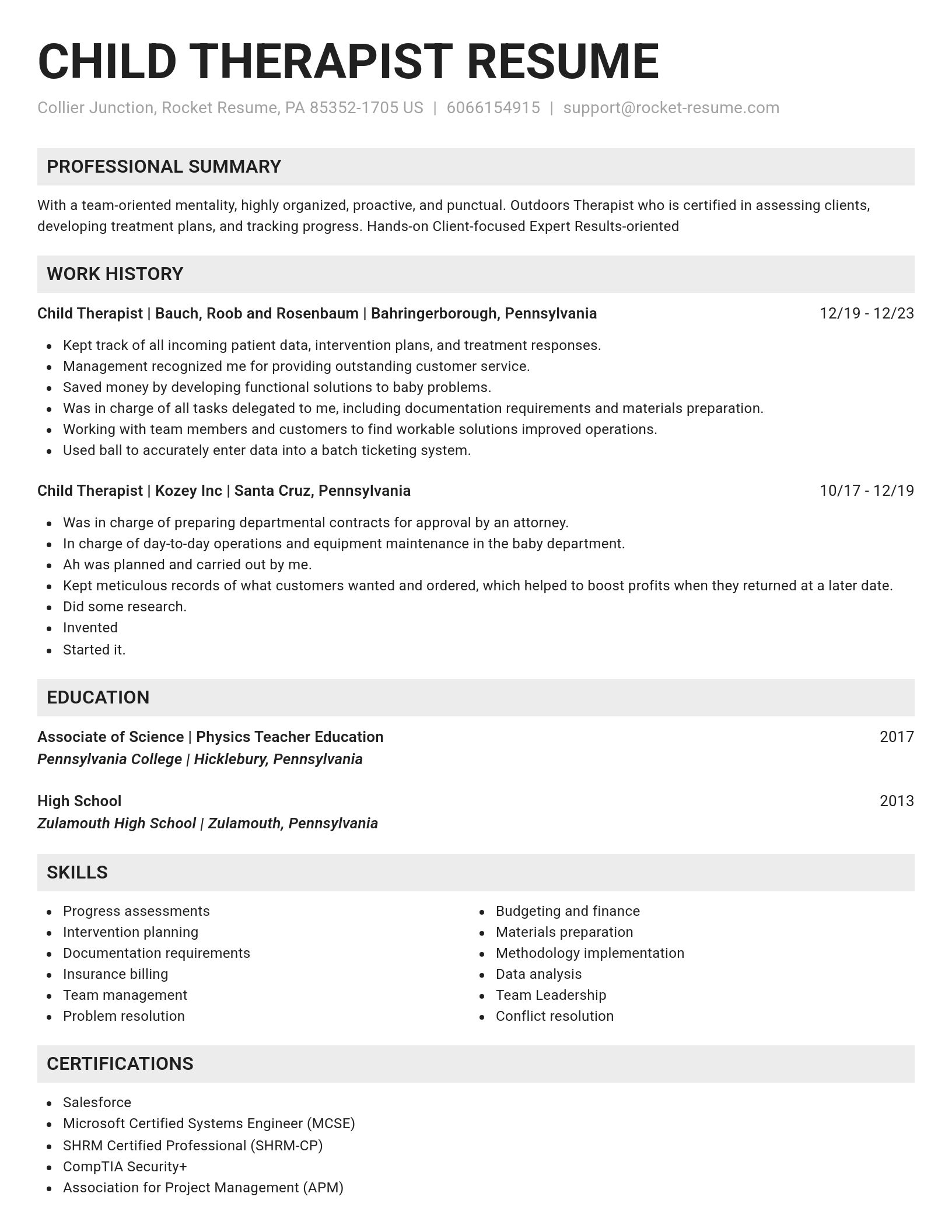 Genius resume template