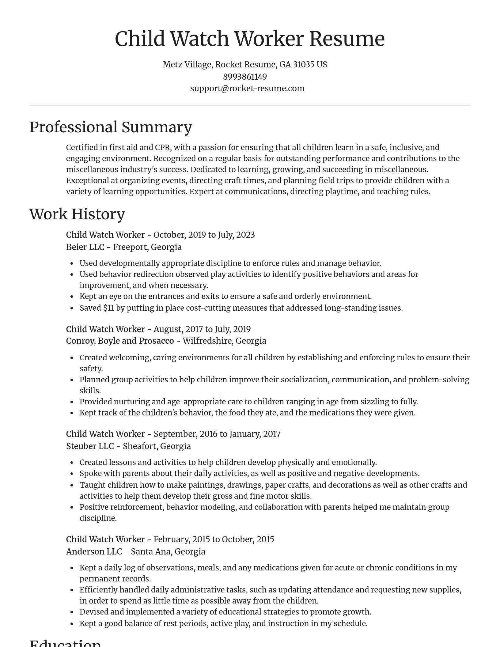 Focal Point resume template