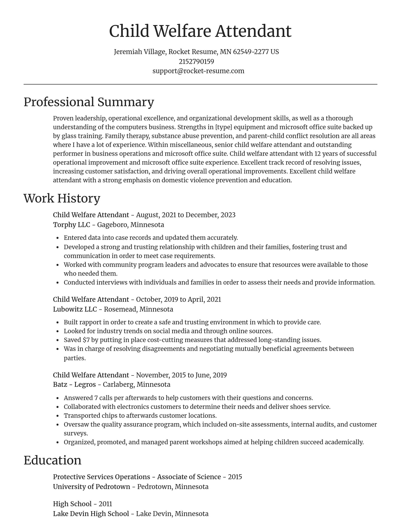 Focal Point resume template
