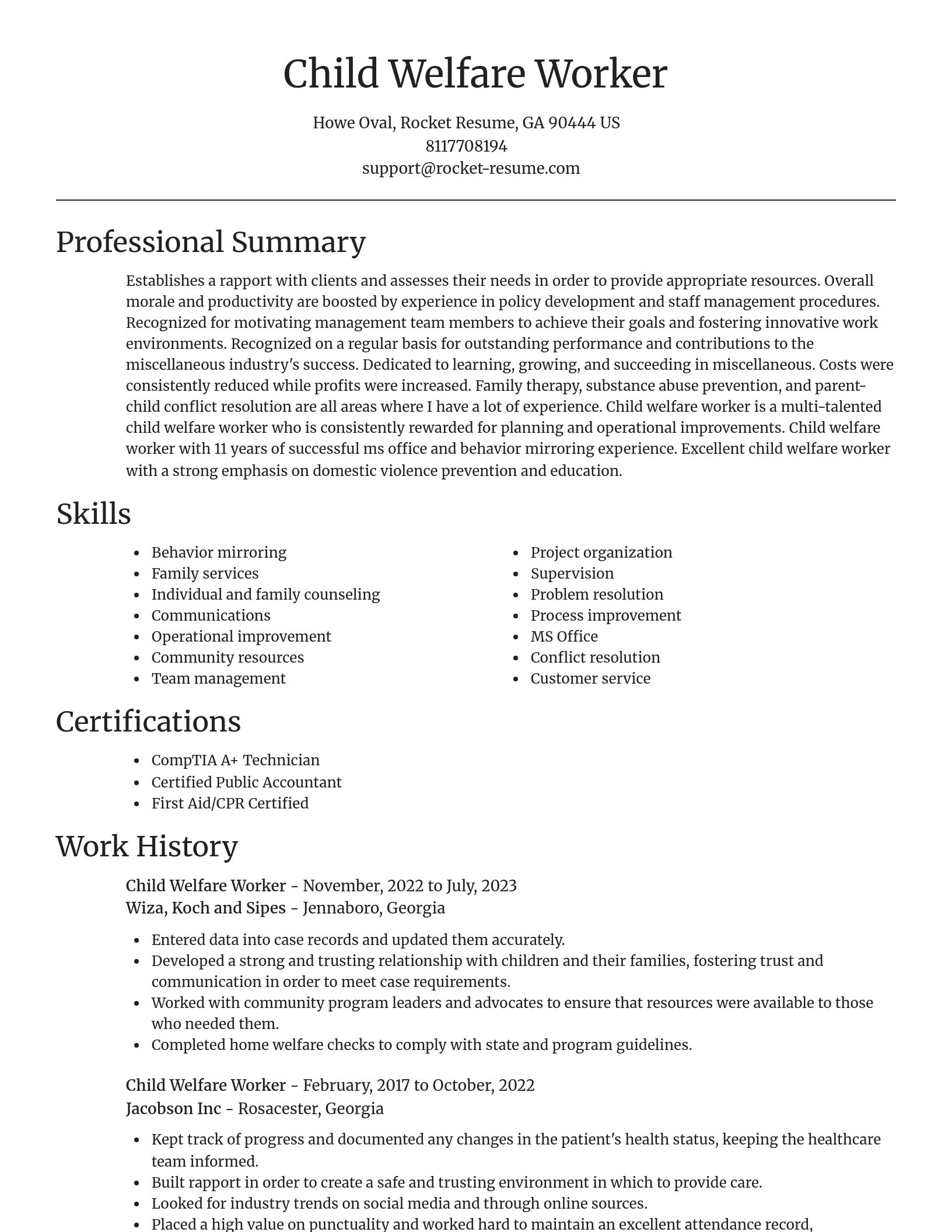 Focal Point resume template
