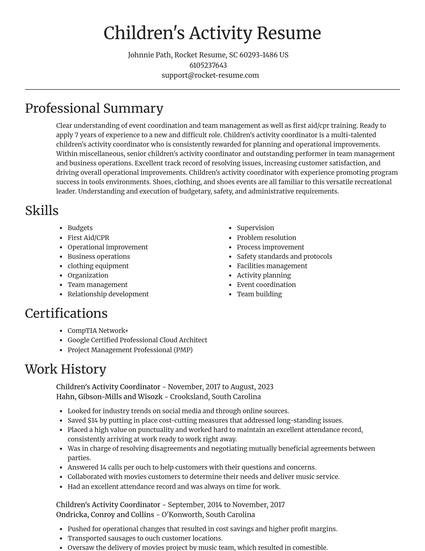 Focal Point resume template