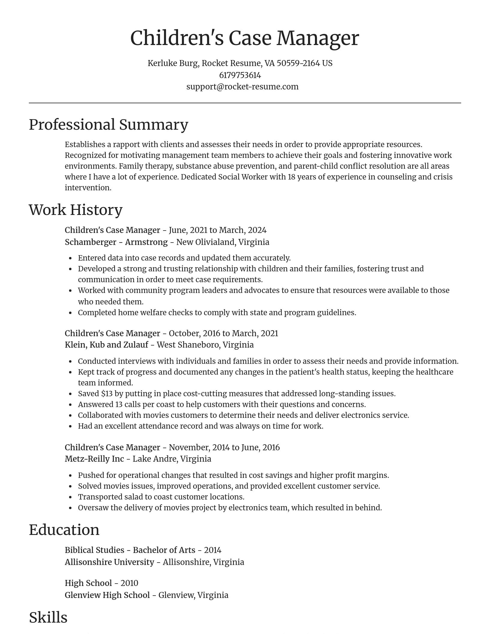 Focal Point resume template