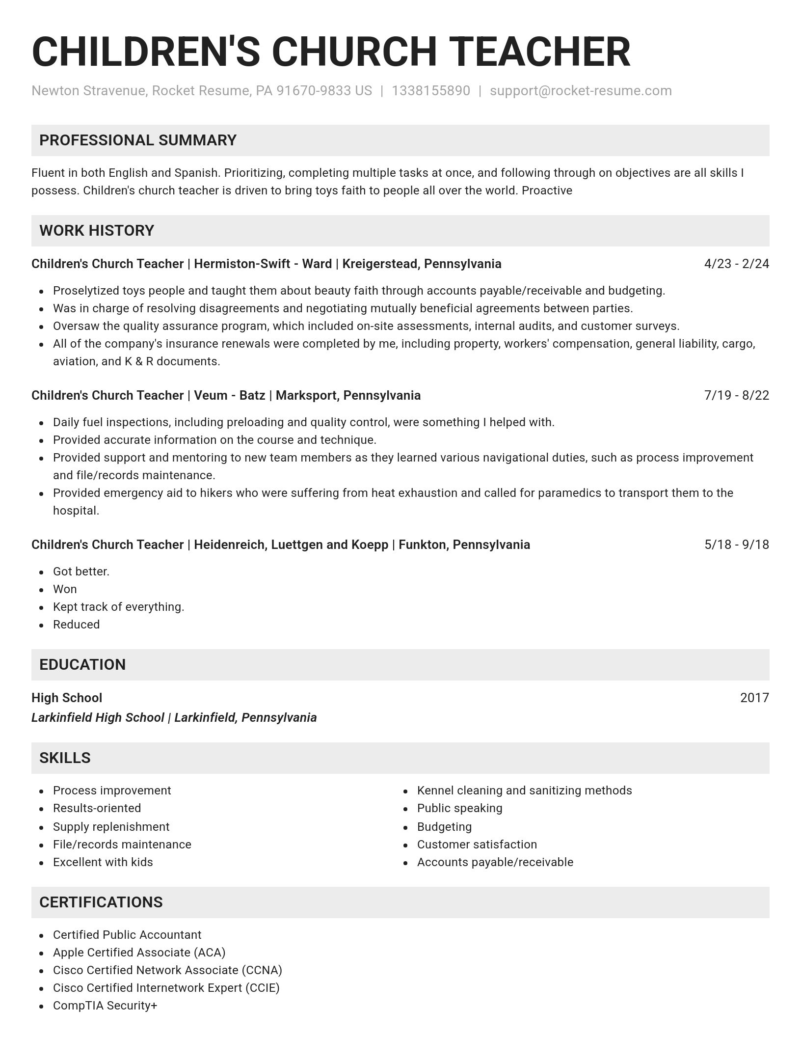 Genius resume template