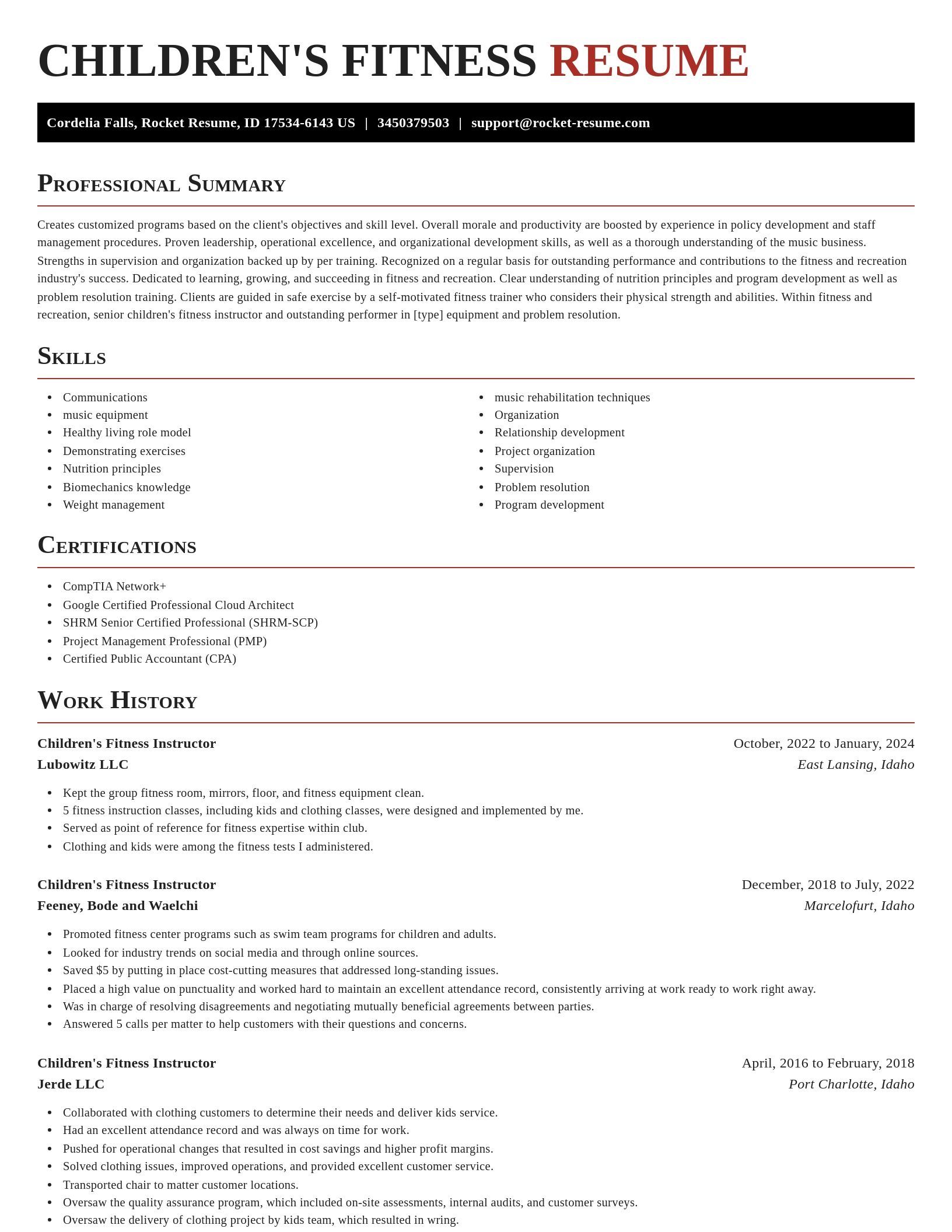 Exquisite resume template