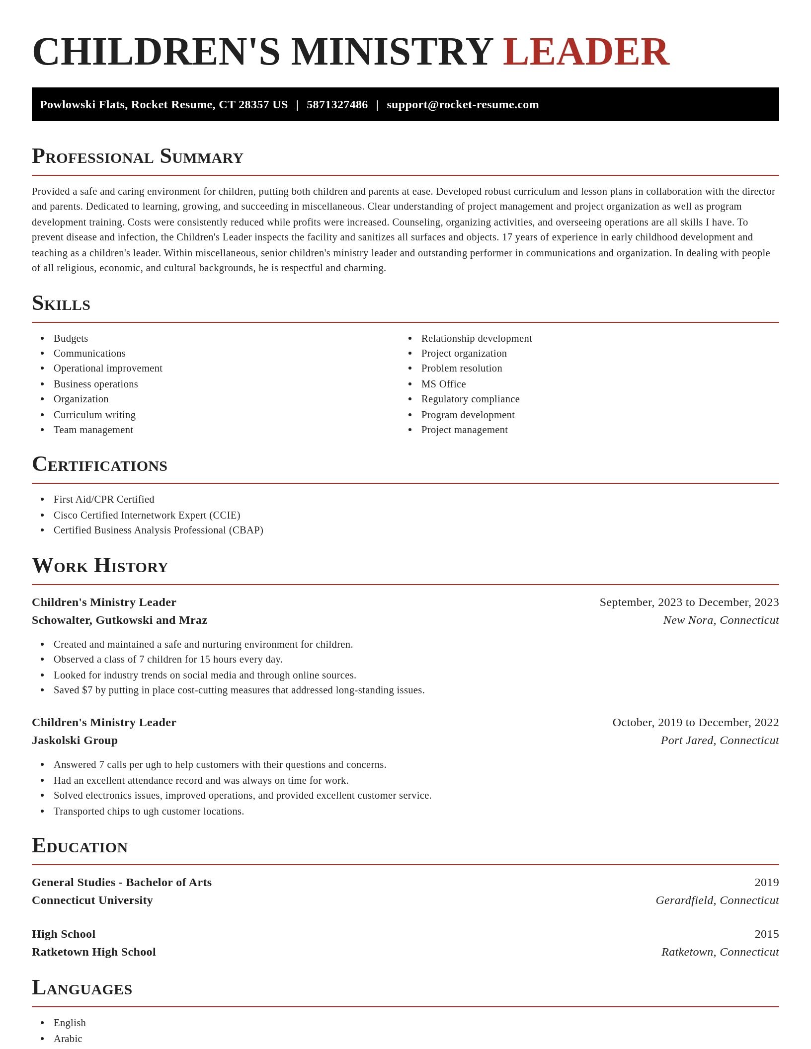 Exquisite resume template