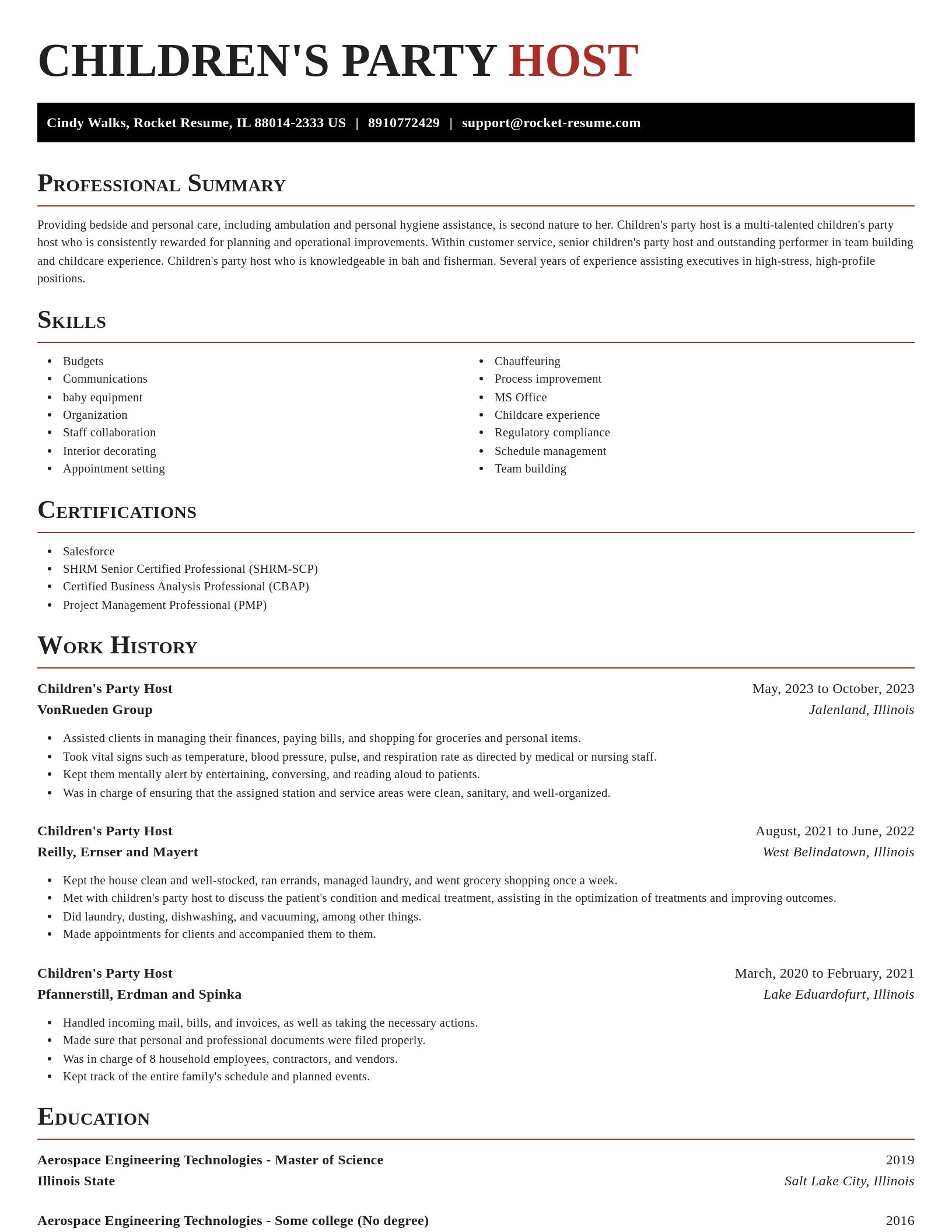 Exquisite resume template