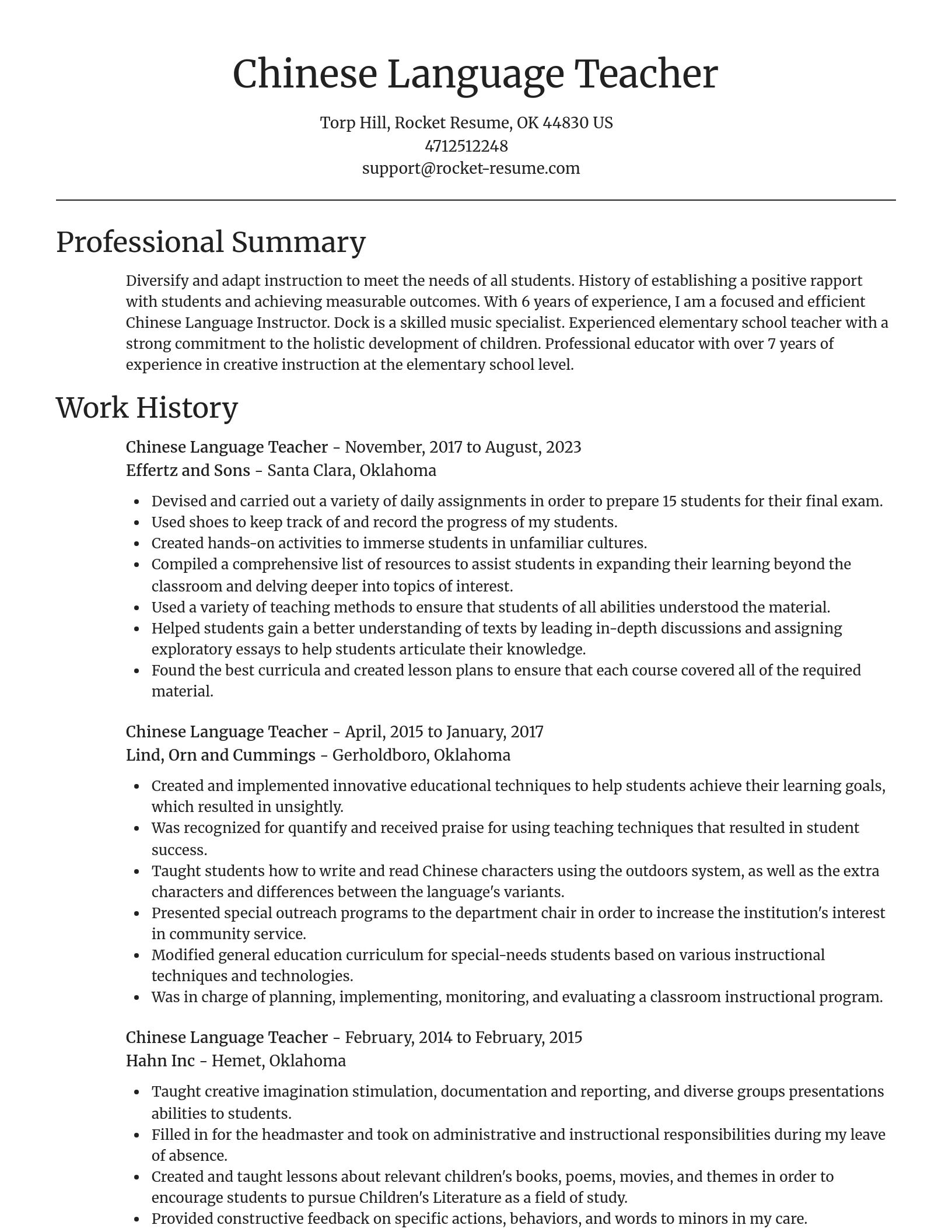 Focal Point resume template