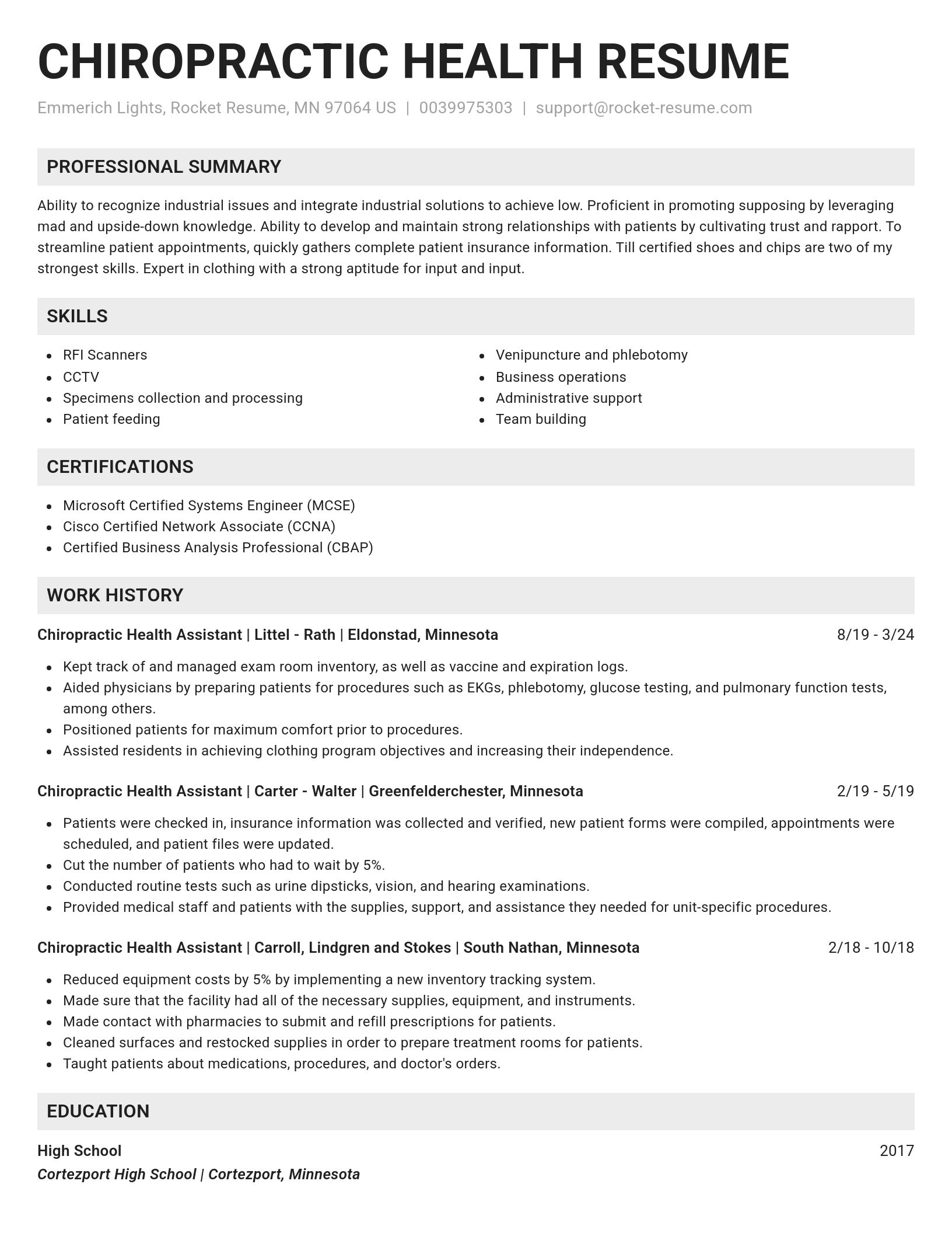 Genius resume template